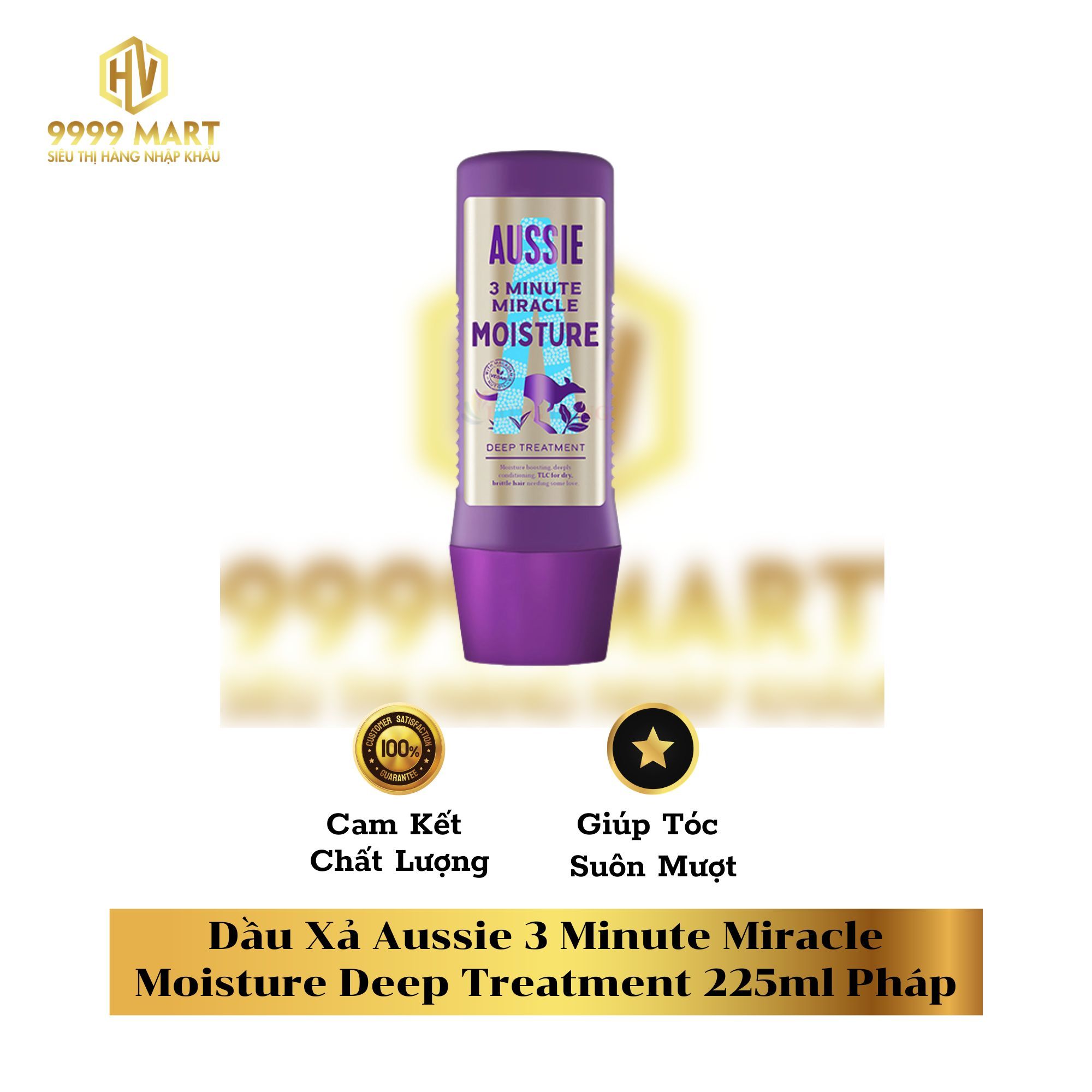  Dầu Xả Aussie 3 Minute Miracle Moisture Deep Treatment 225ml Pháp 