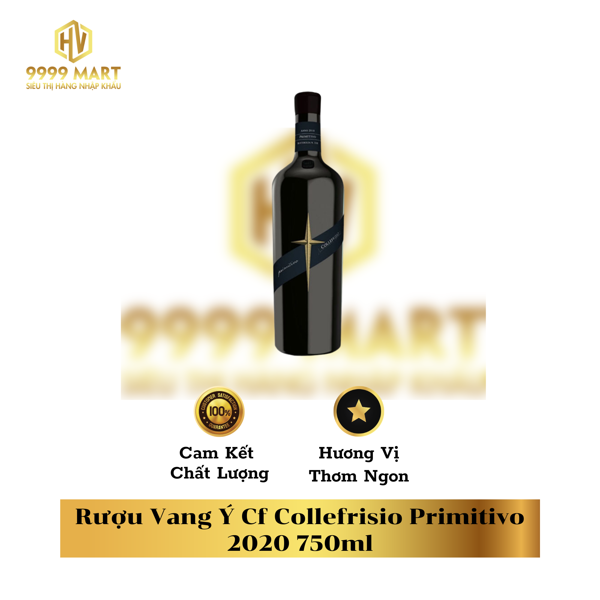  Rượu Vang Ý Cf Collefrisio Primitivo 2020 750ml 
