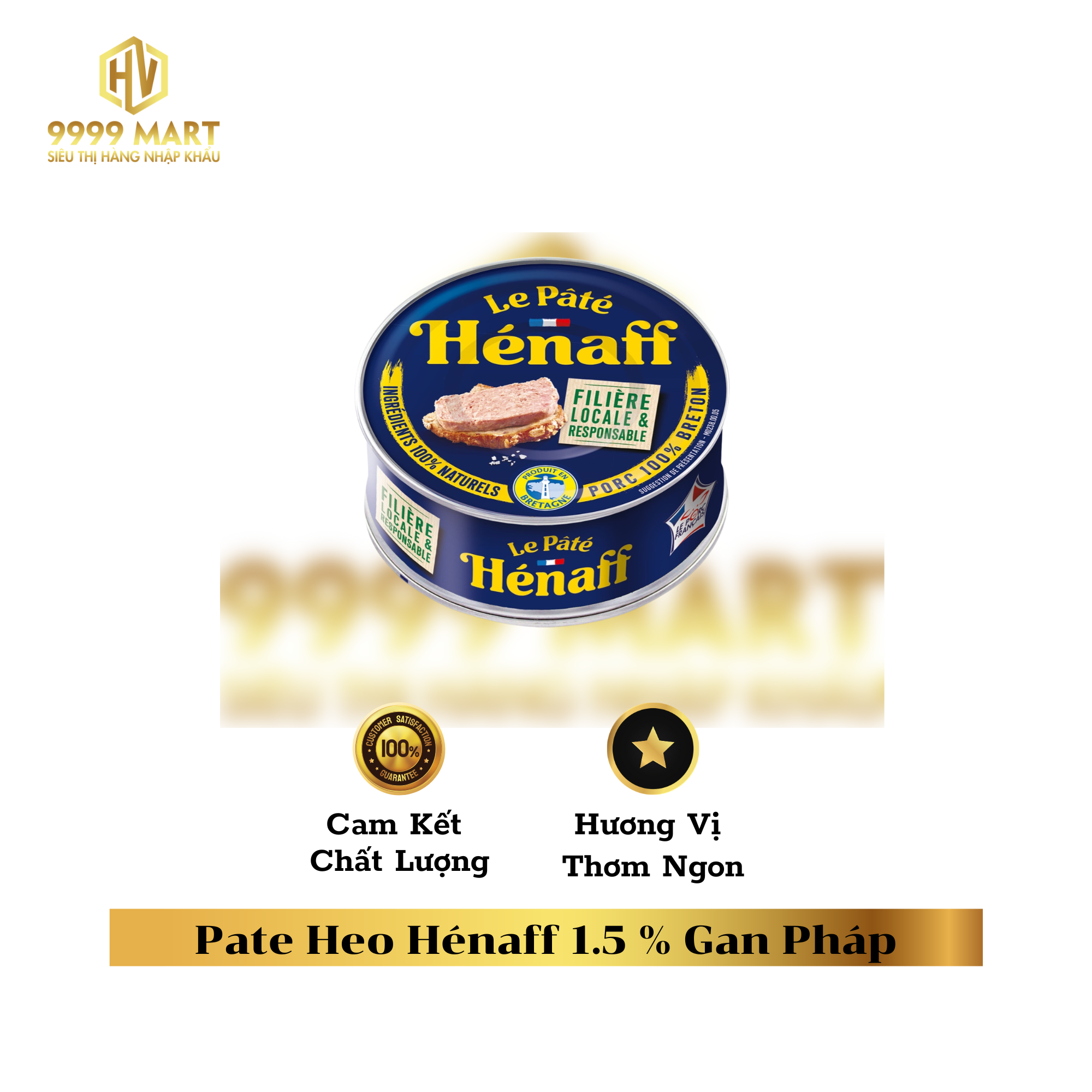  Pate Heo Hénaff 1.5 % Gan Pháp 