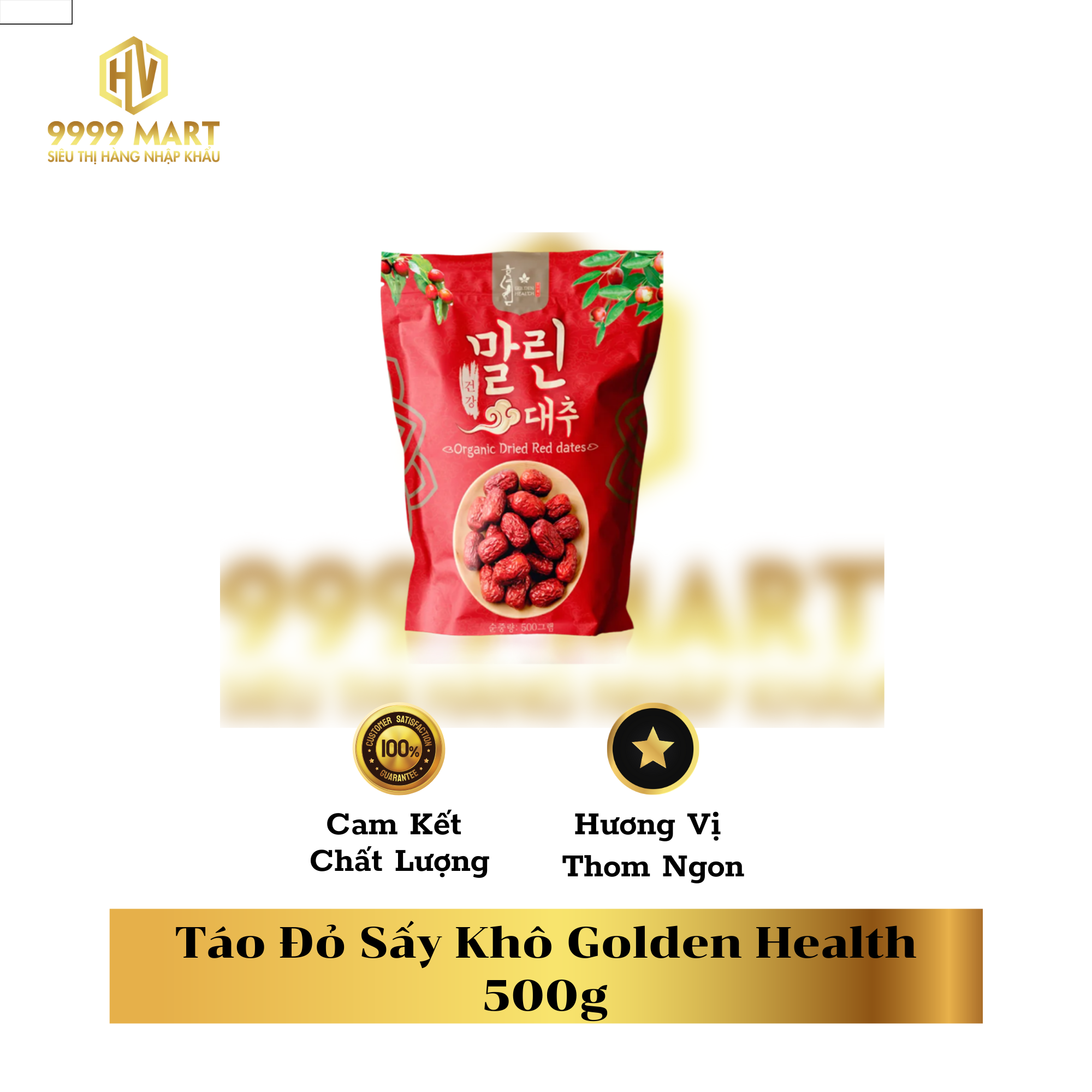  Táo Đỏ Sấy Khô Golden Health 500g 