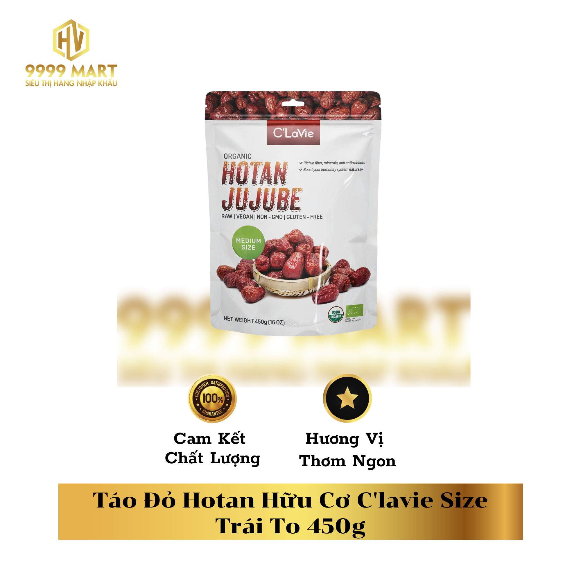  Táo Đỏ Hotan Hữu Cơ C'lavie Size Trái To 450g 