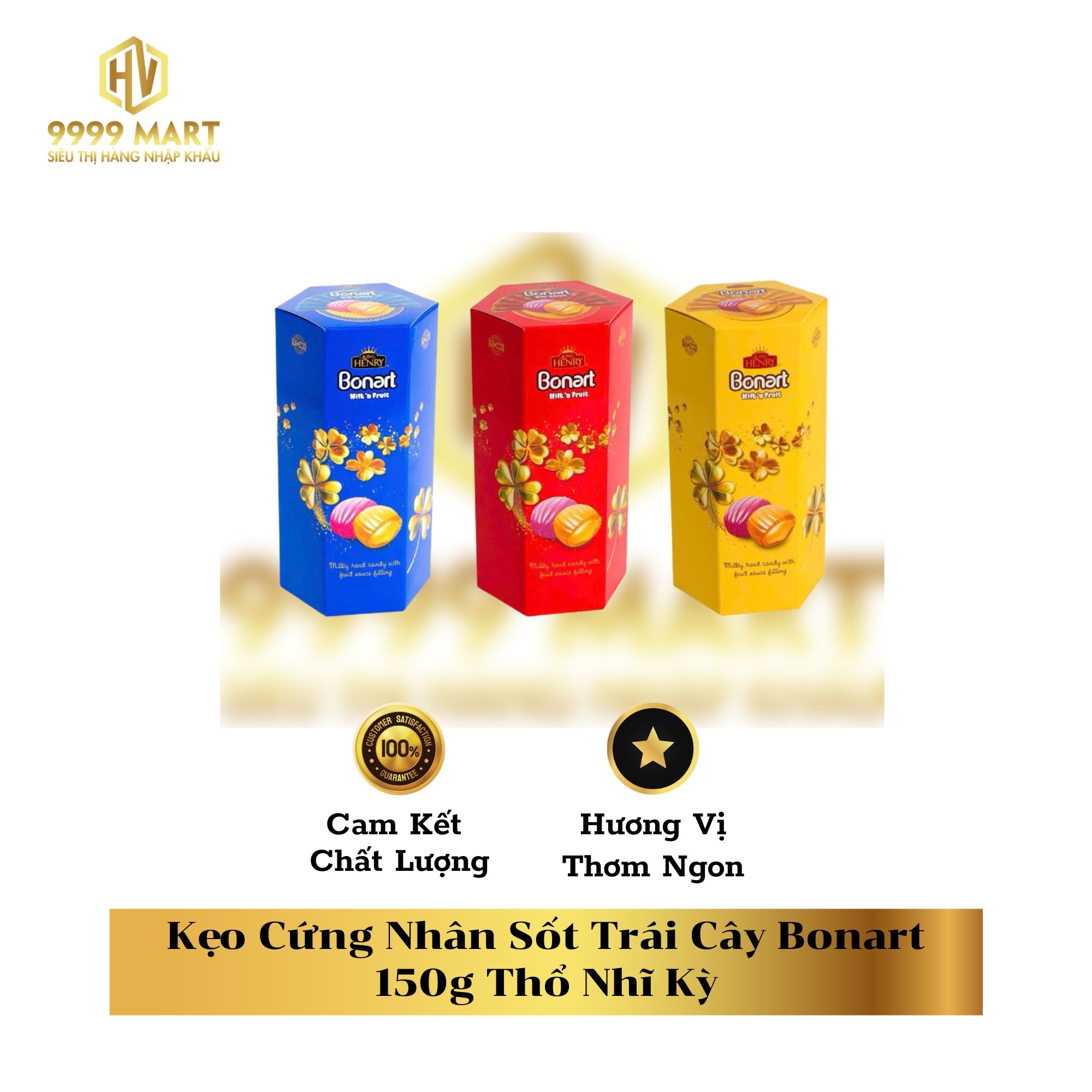  Kẹo Cứng Nhân Sốt Trái Cây Bonart 150g Thổ Nhĩ Kỳ 