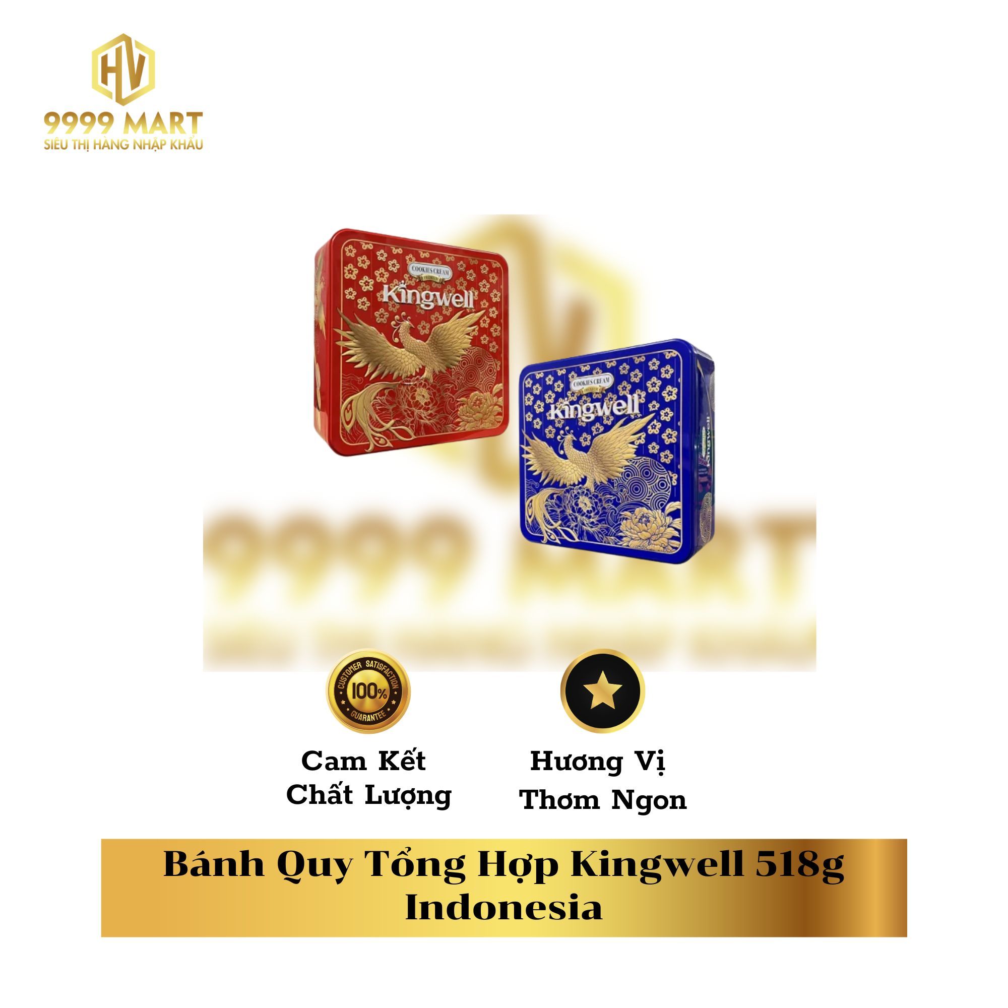  Bánh Quy Tổng Hợp Kingwell 518g Indonesia 