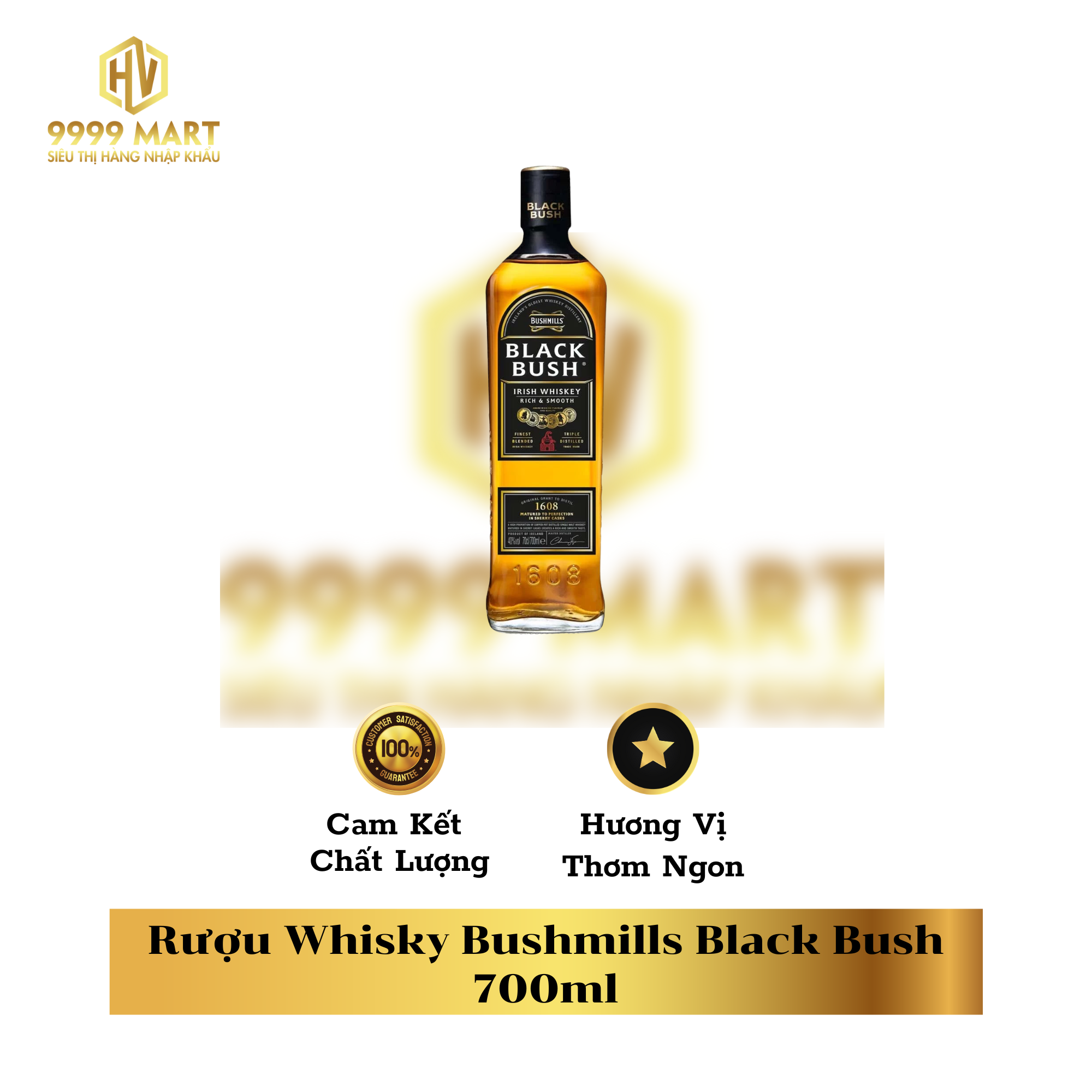  Rượu Whisky Bushmills Black Bush 700ml 