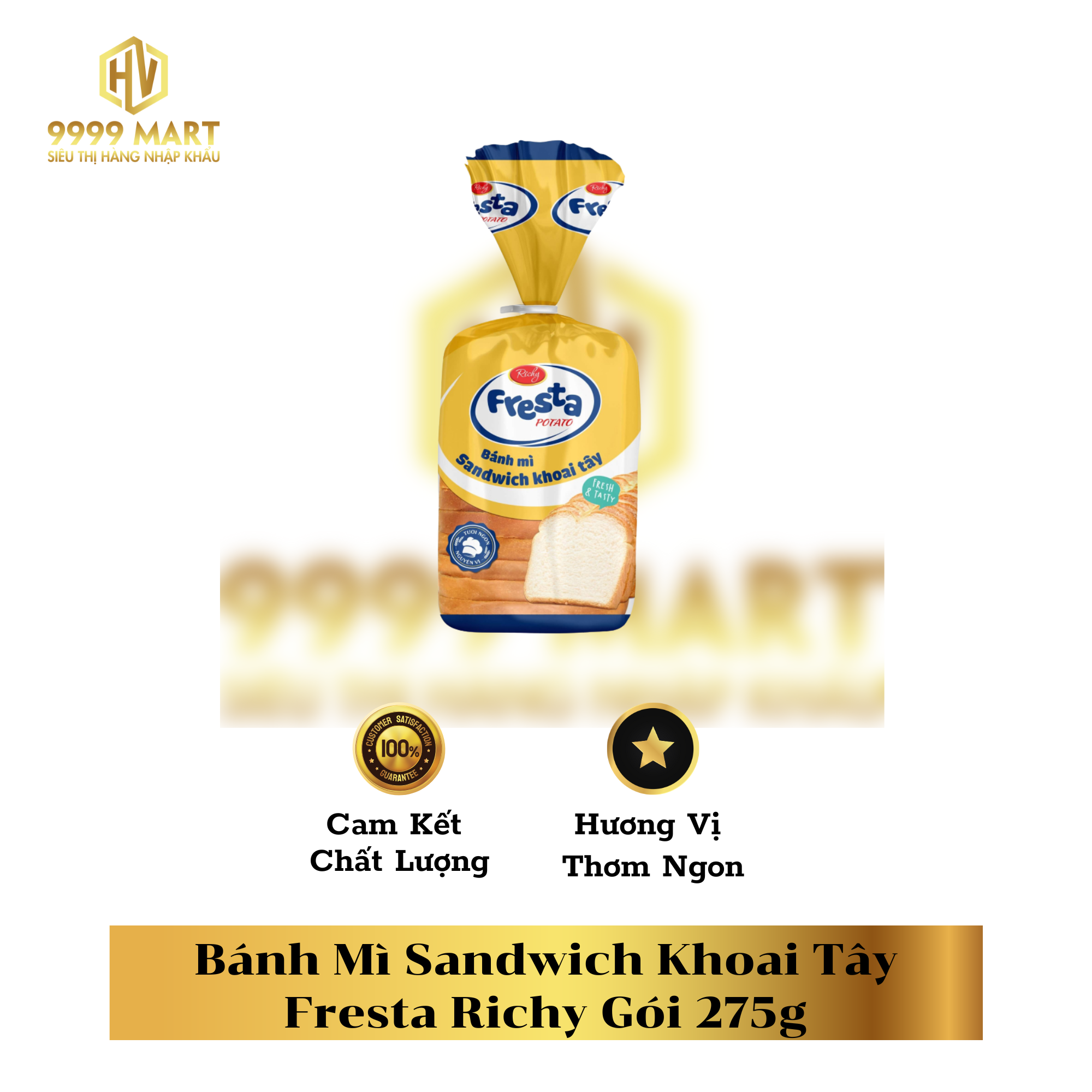  Bánh Mì Sandwich Khoai Tây Fresta Richy Gói 275g 