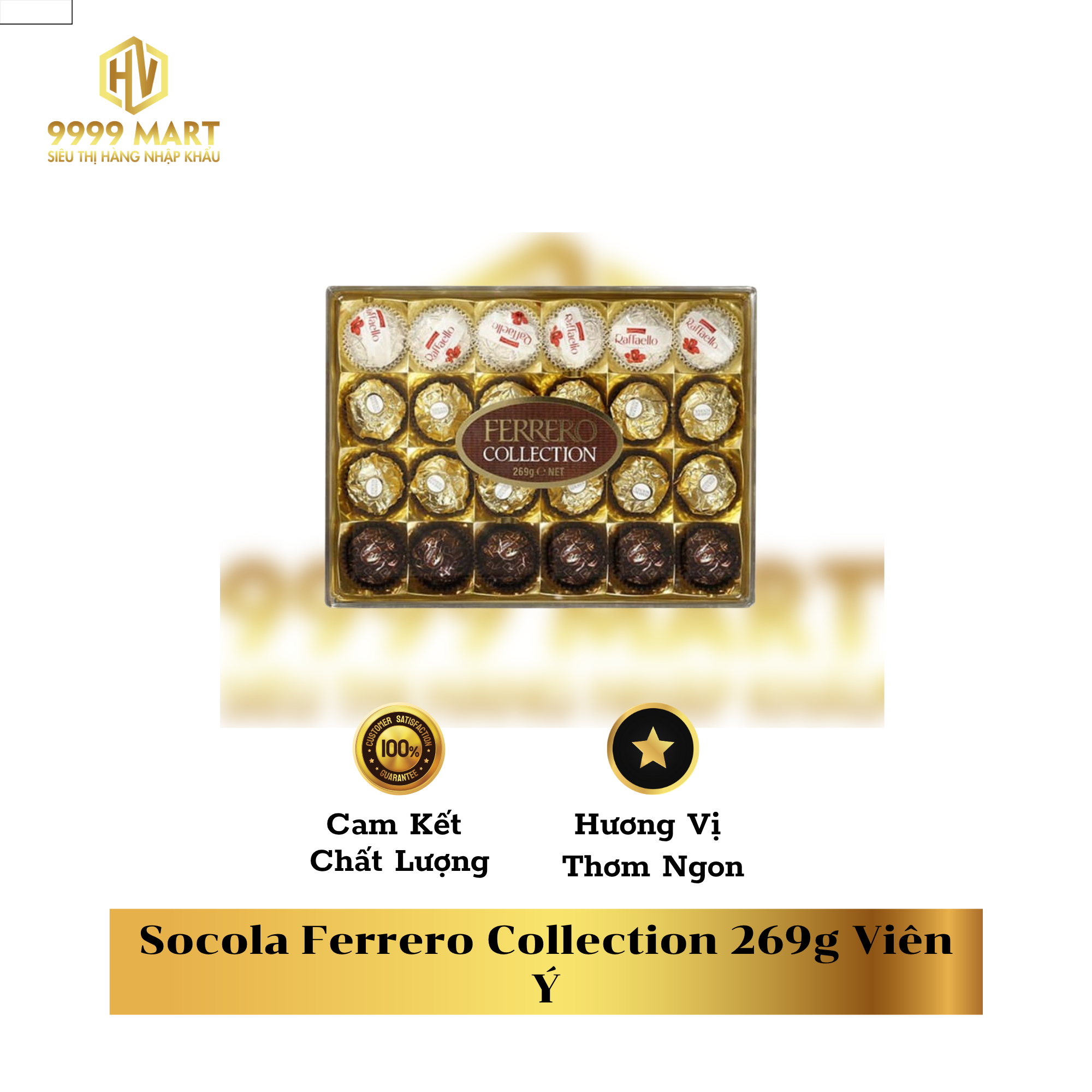  Socola Ferrero Collection 269g Viên Ý 