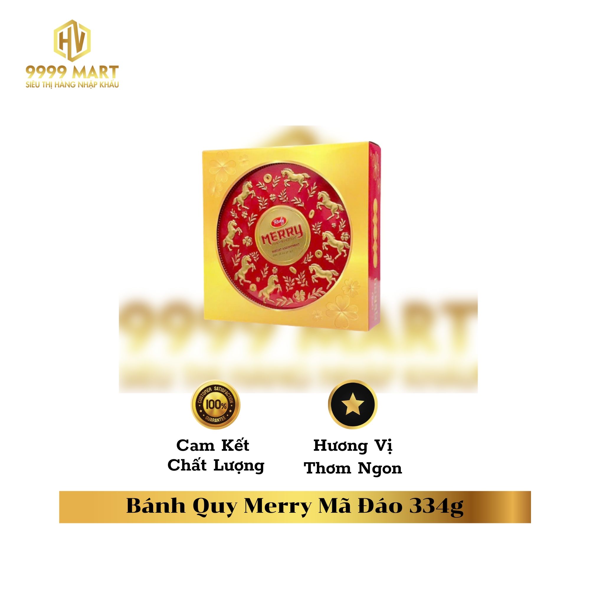  Bánh Quy Merry Mã Đáo 334g 