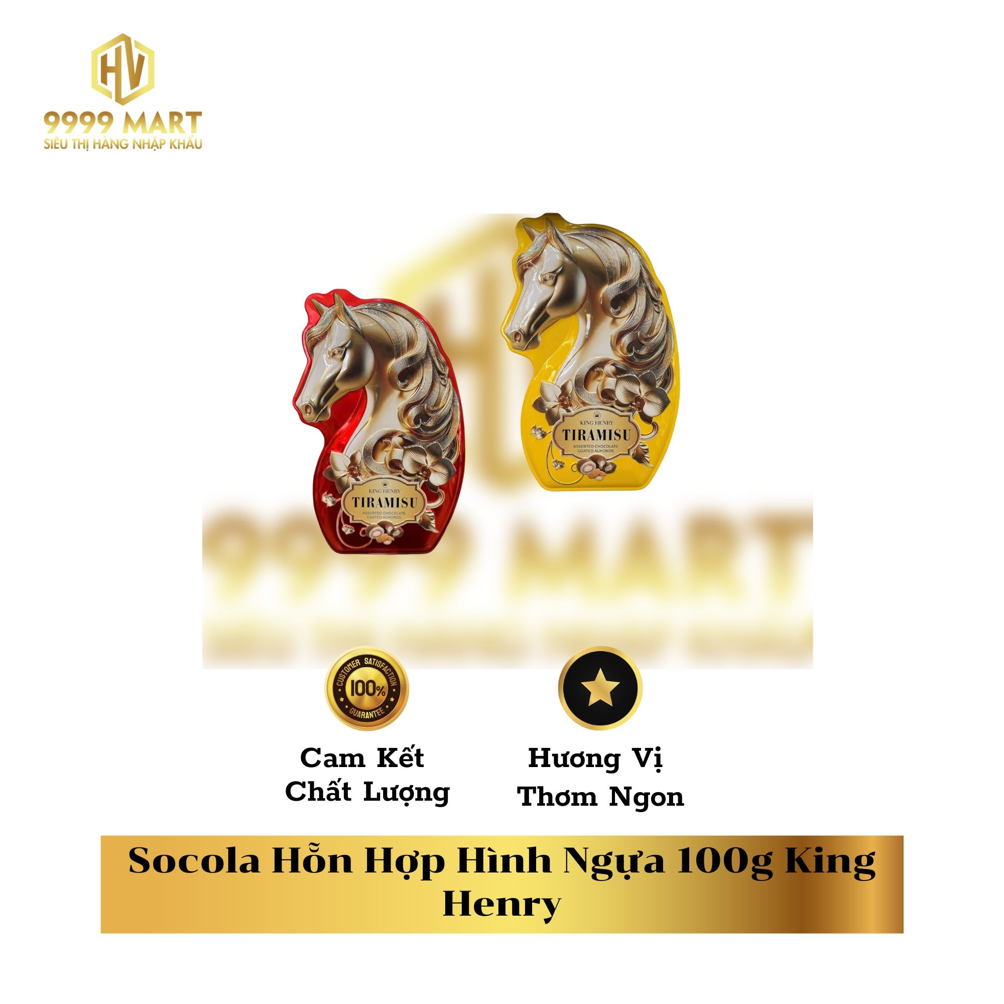  Socola Hỗn Hợp Hình Ngựa 100g King Henry 