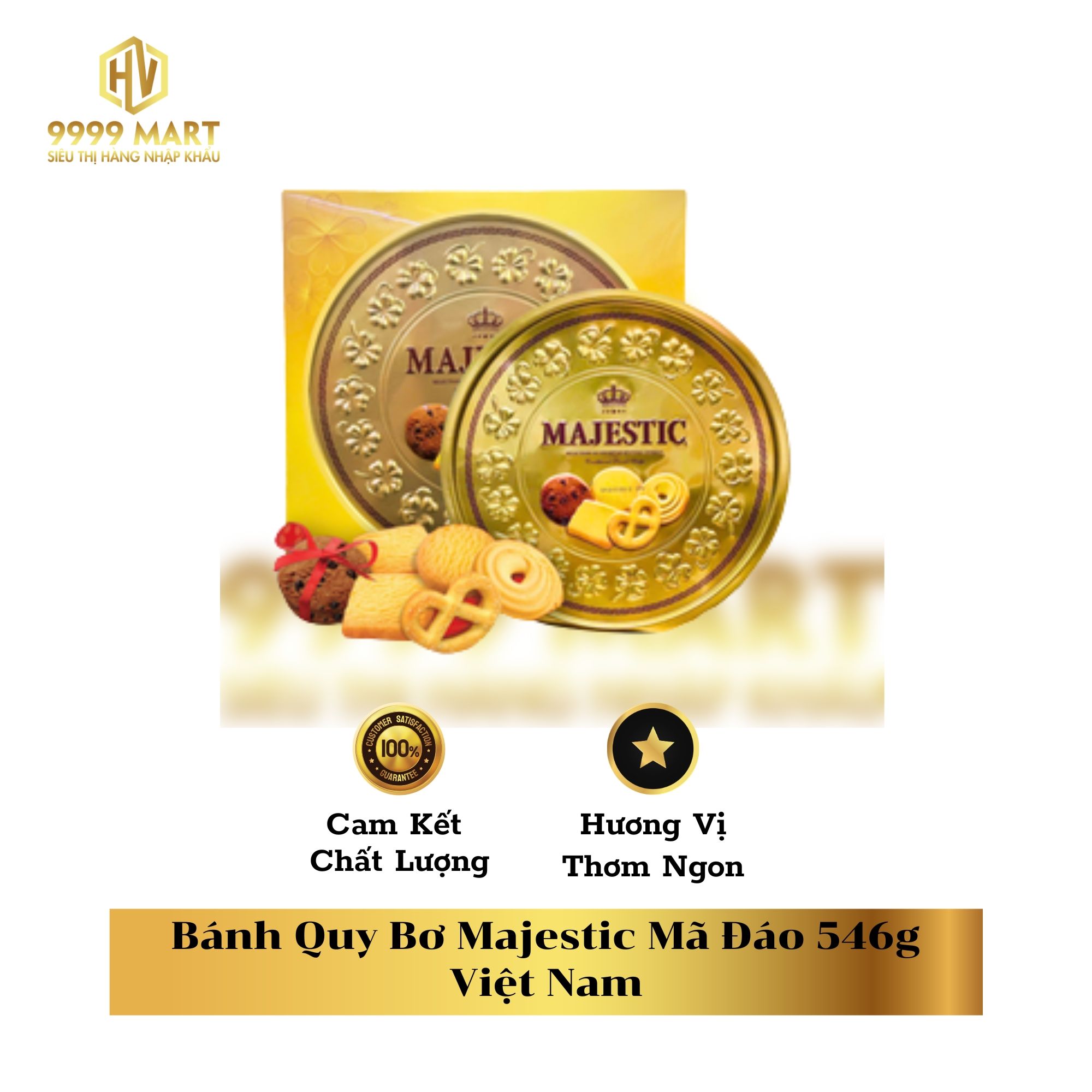  Bánh Quy Bơ Majestic Mã Đáo 546g Việt Nam 
