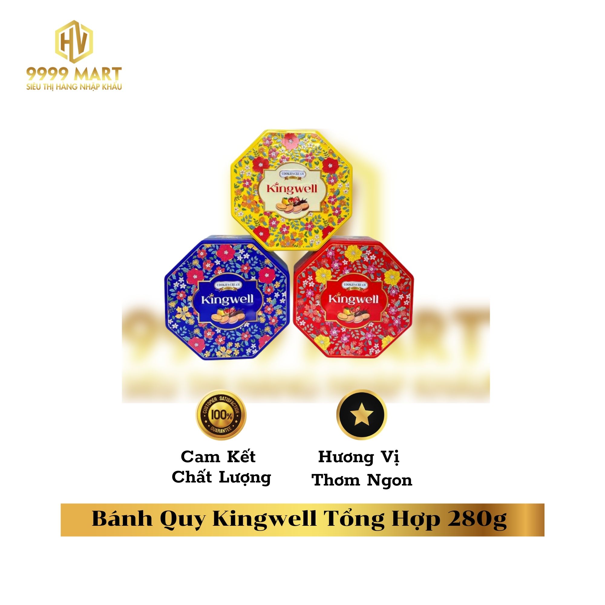  Bánh Quy Kingwell Tổng Hợp 280g 