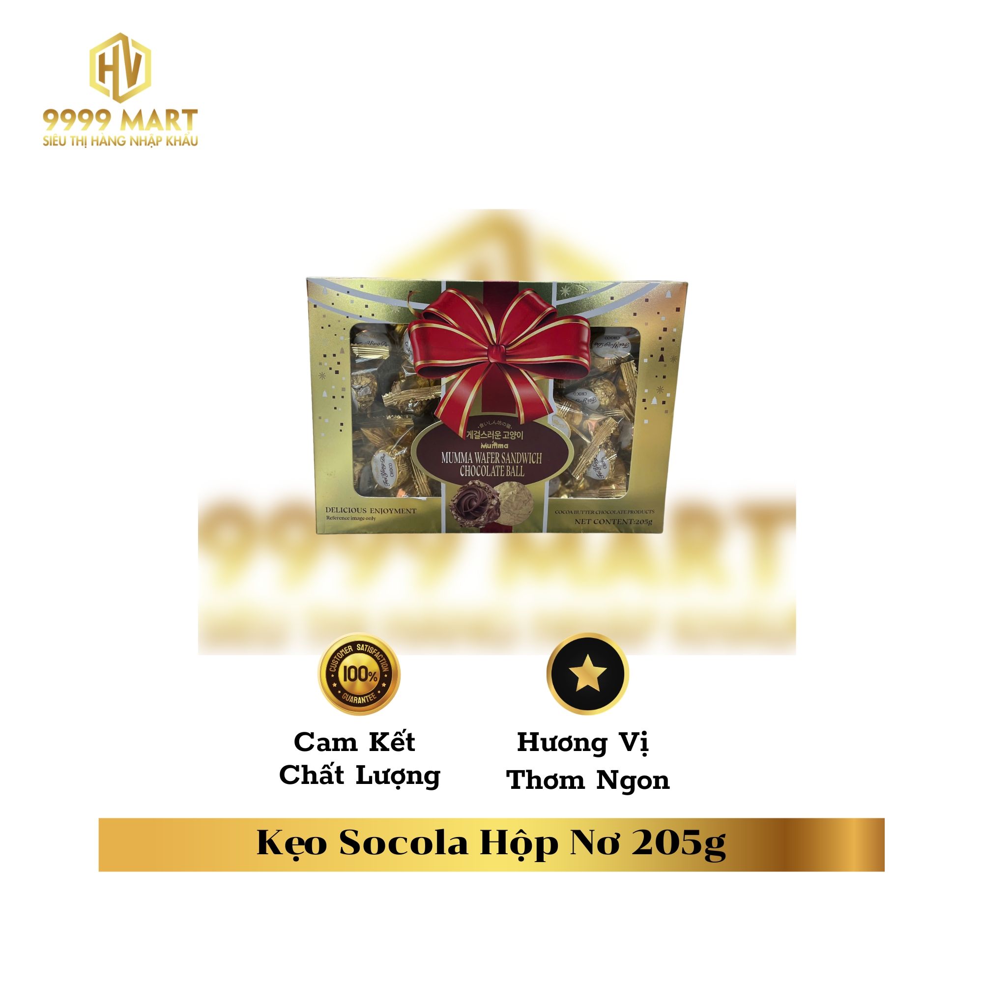  Kẹo Socola Hộp Nơ 205g 