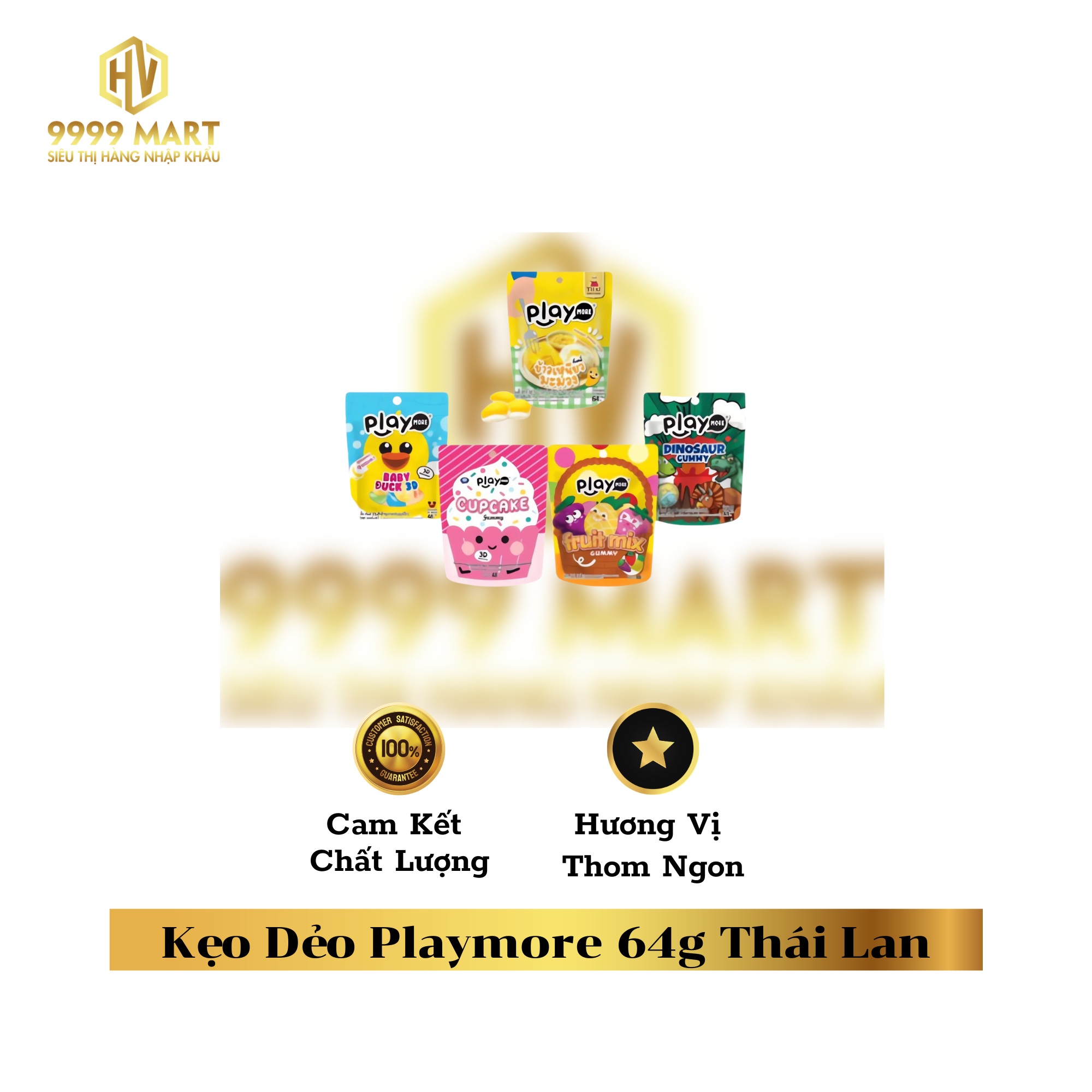  Kẹo Dẻo Playmore 64g Thái Lan 