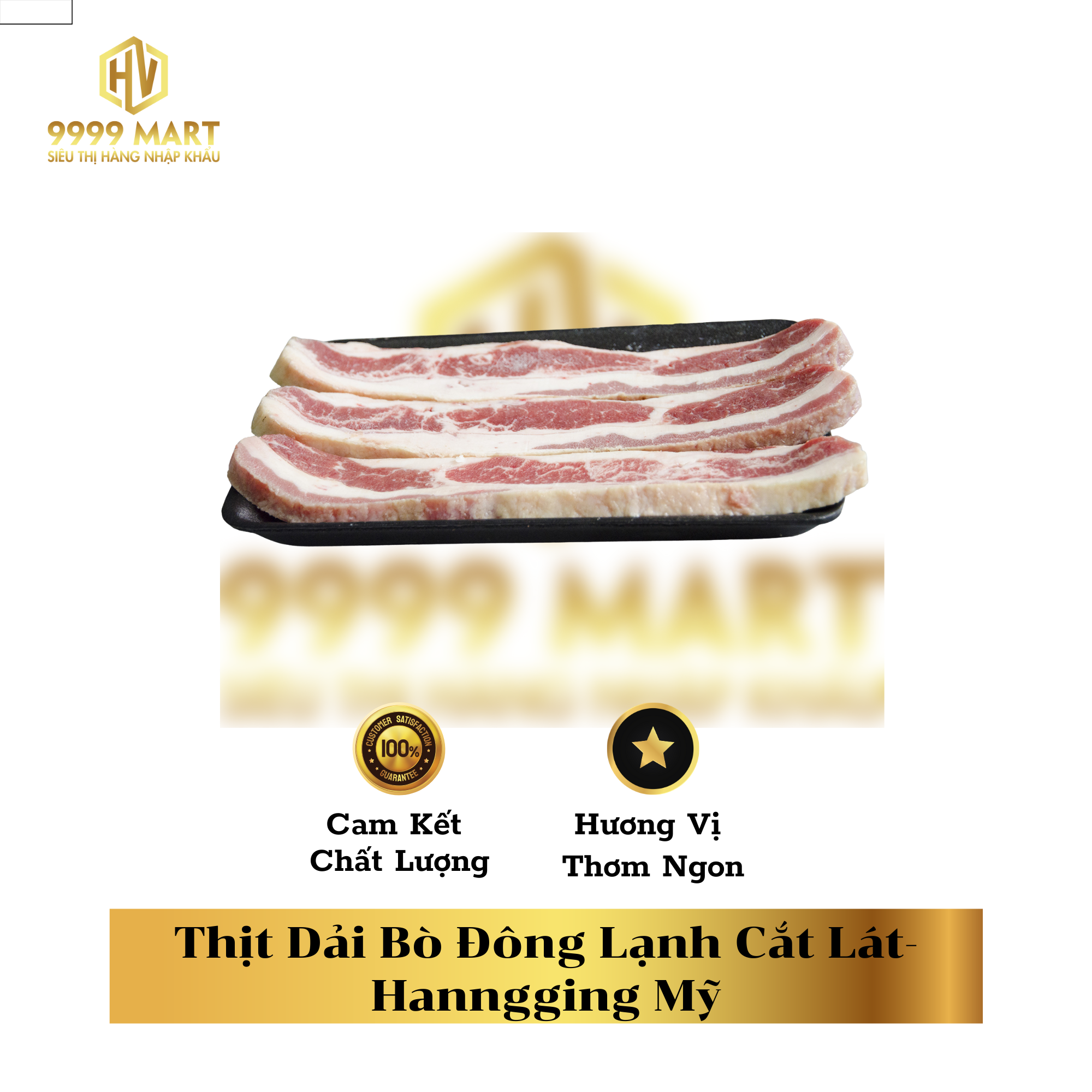  Thịt Dải Bò Đông Lạnh Cắt Lát- Hanngging Mỹ 