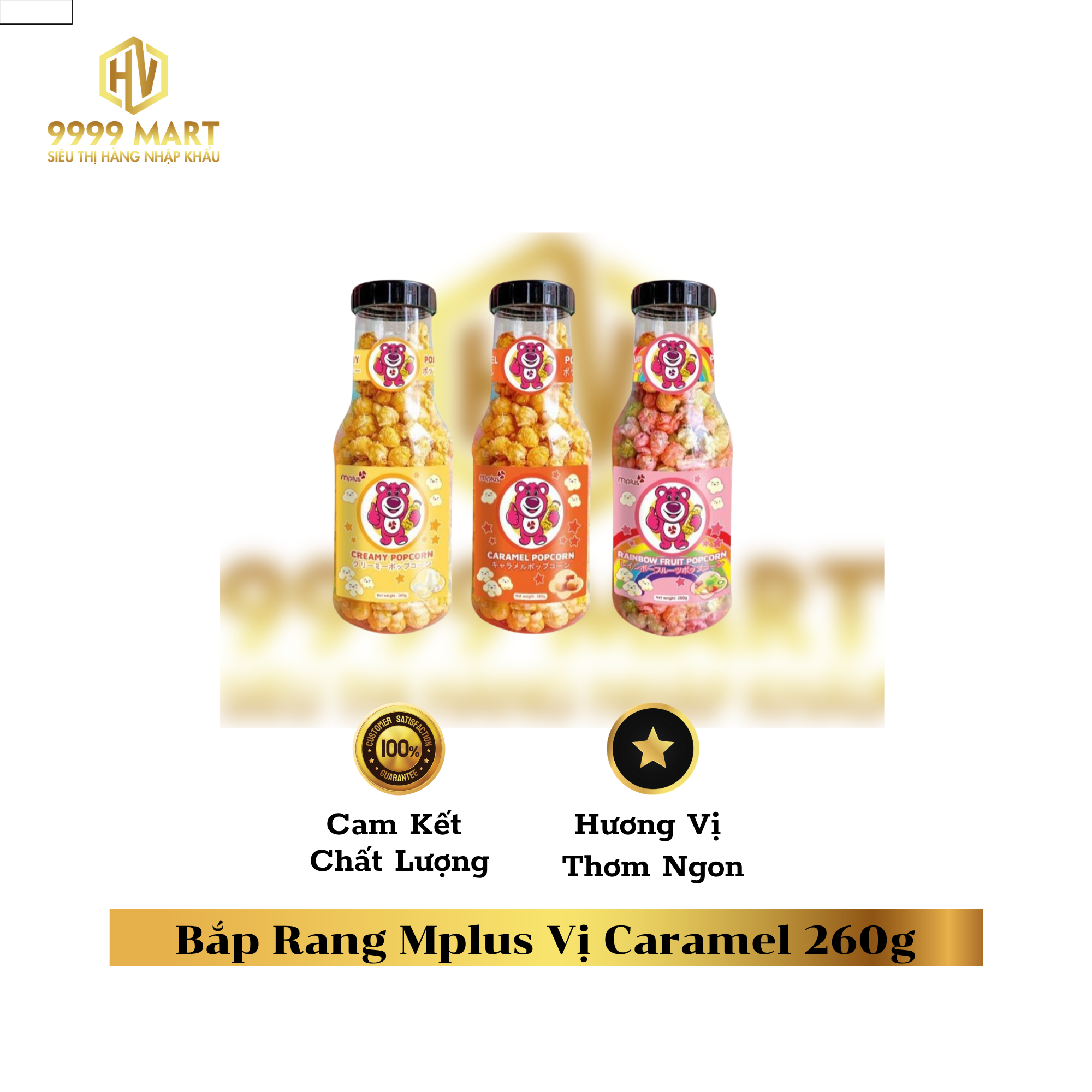  Bắp Rang Mplus Vị Caramel 260g 