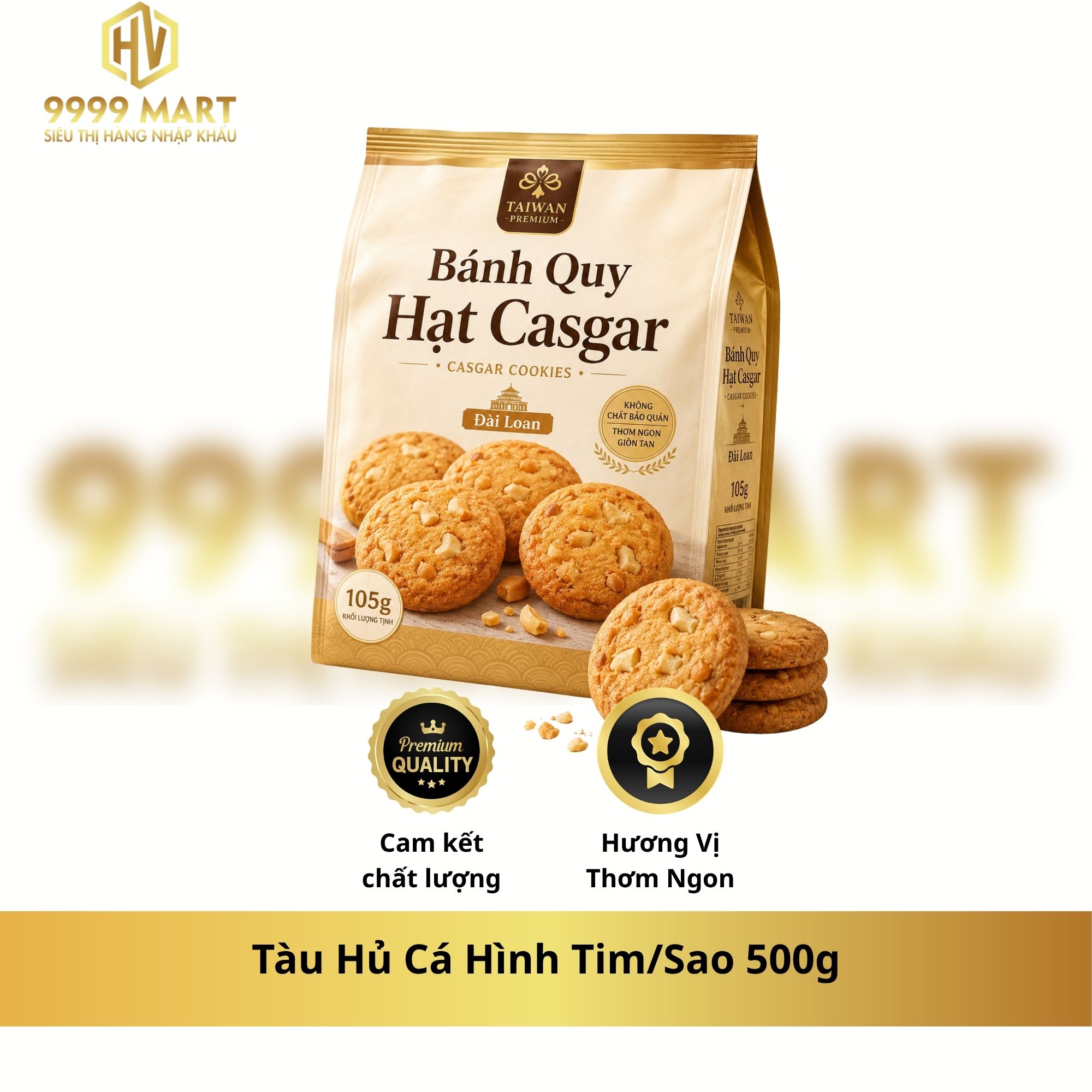  Bánh Quy Hạt Casgar 105g Đài Loan 