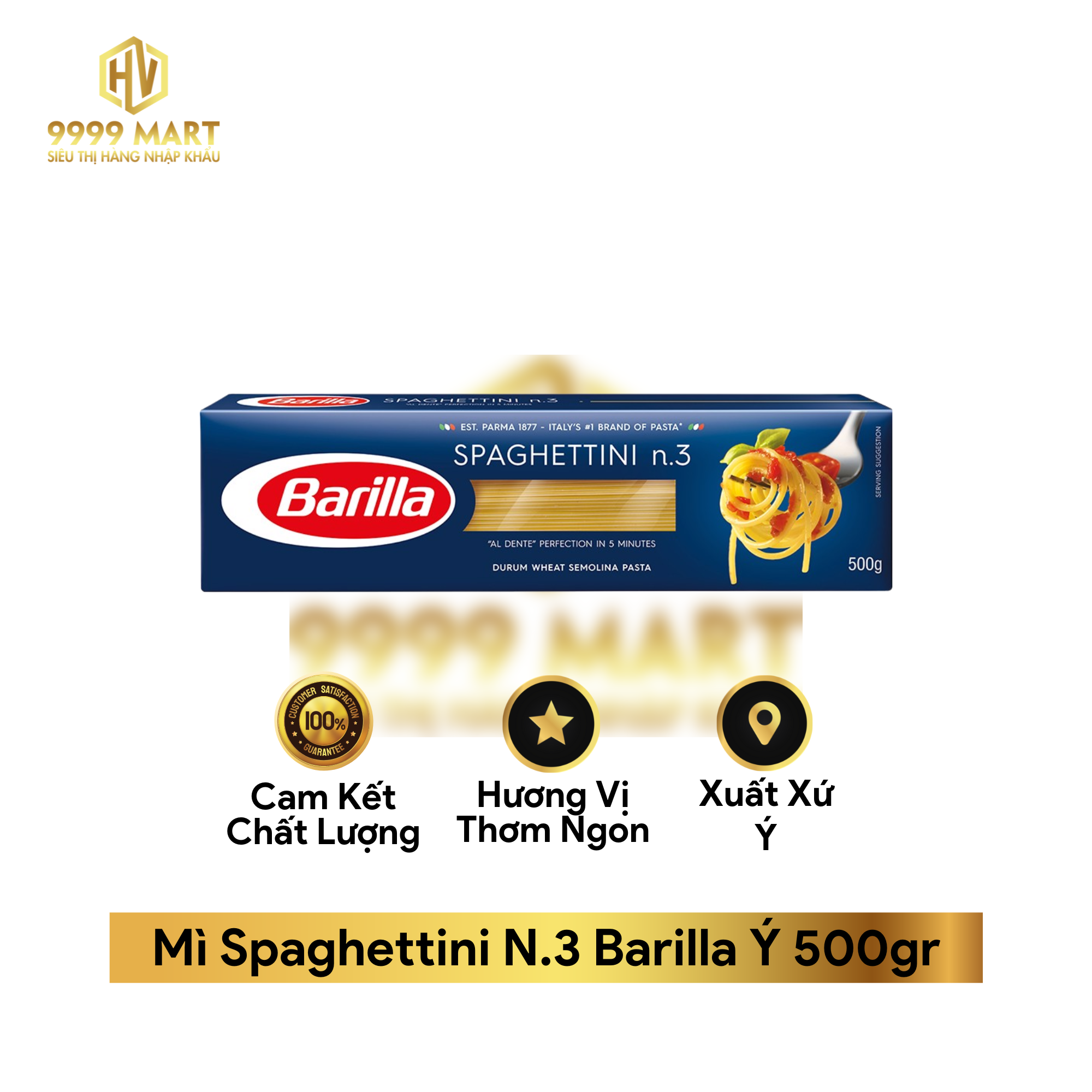  Nui ống tre vát số 73 Barilla Penne - hộp 500g - Ý 