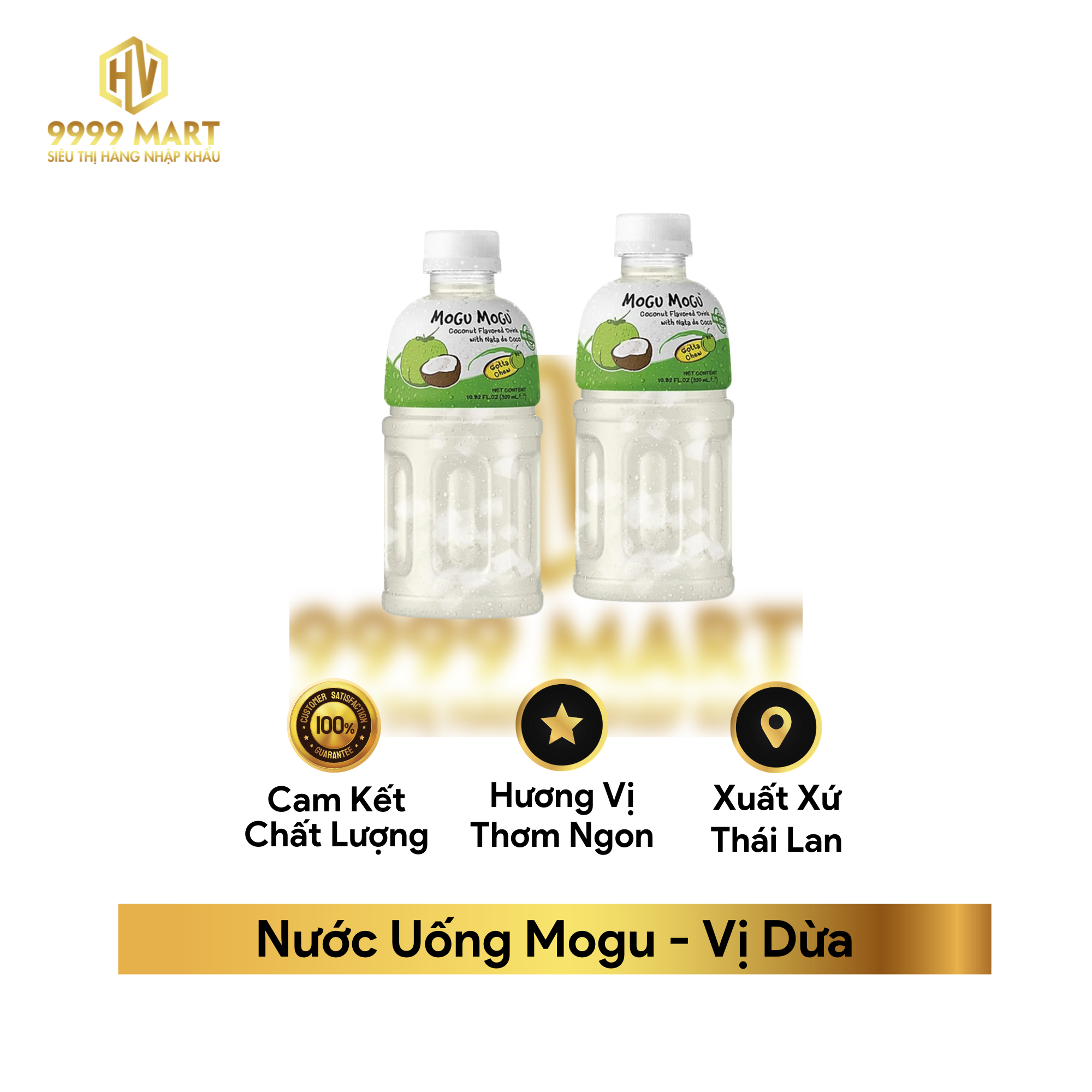  Nước Uống Mogu Vị Khóm Với Thạch Dừa 320ml 