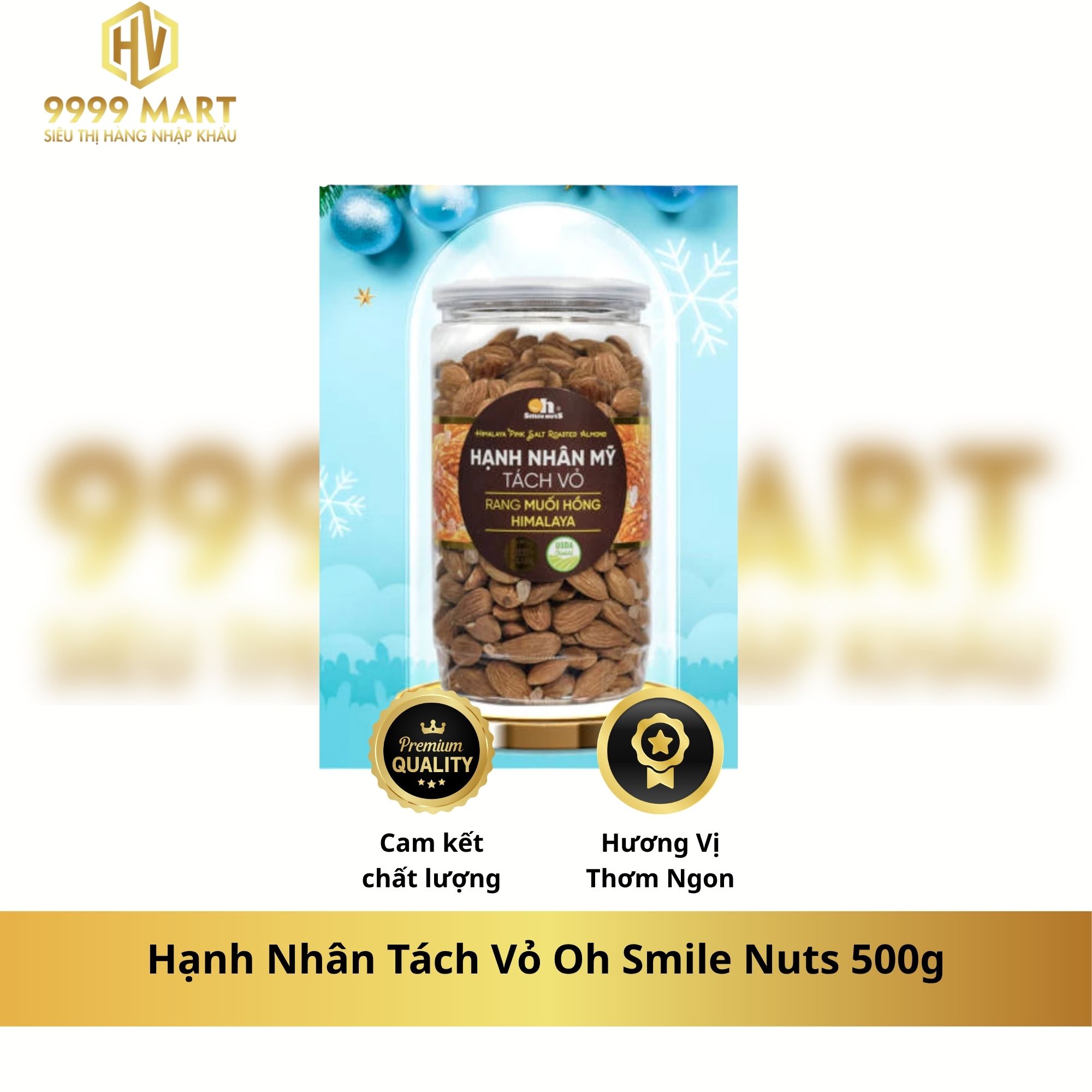  Hạnh Nhân Tách Vỏ Oh Smile Nuts 500g 