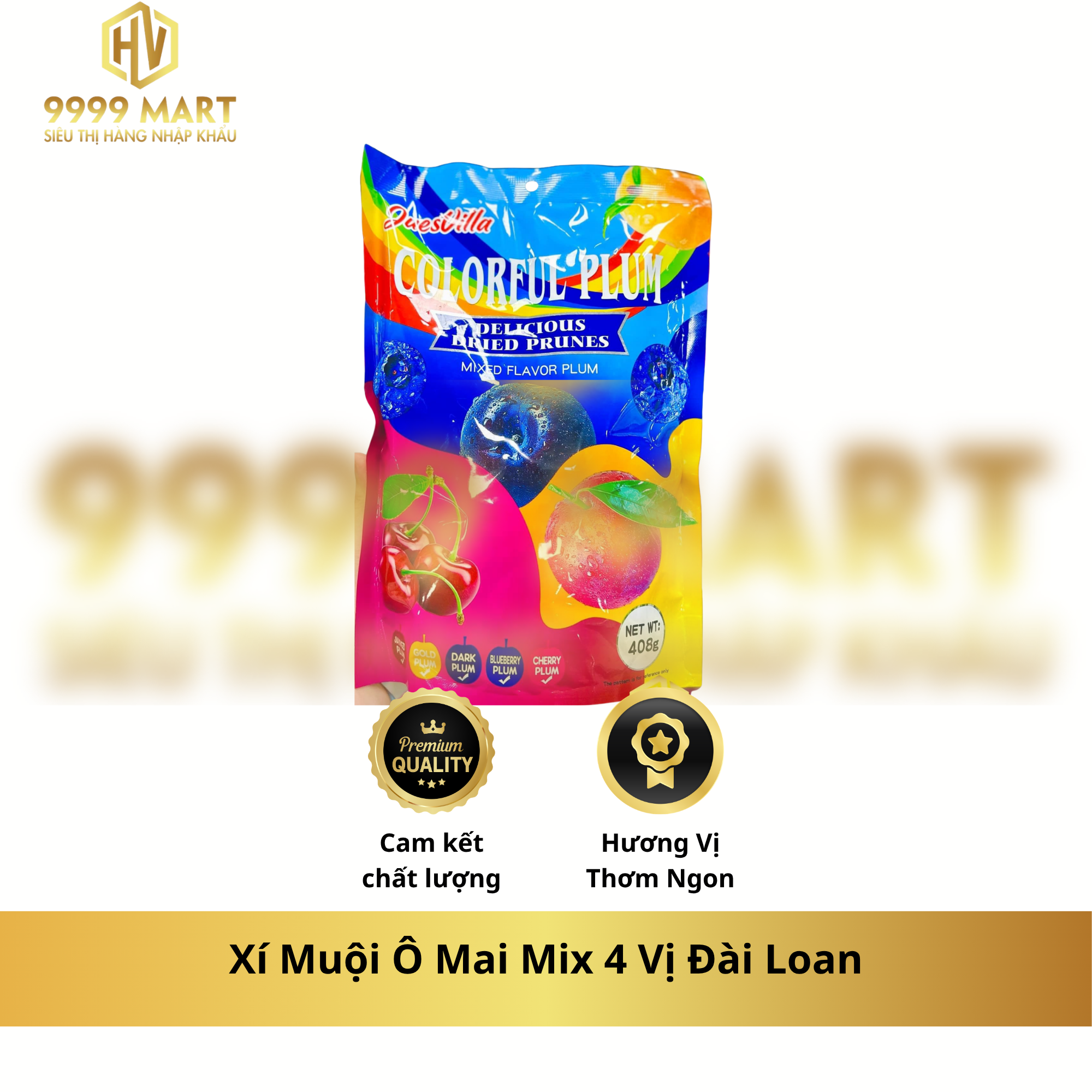  Xí Muội Ô Mai Mix 4 Vị Đài Loan 