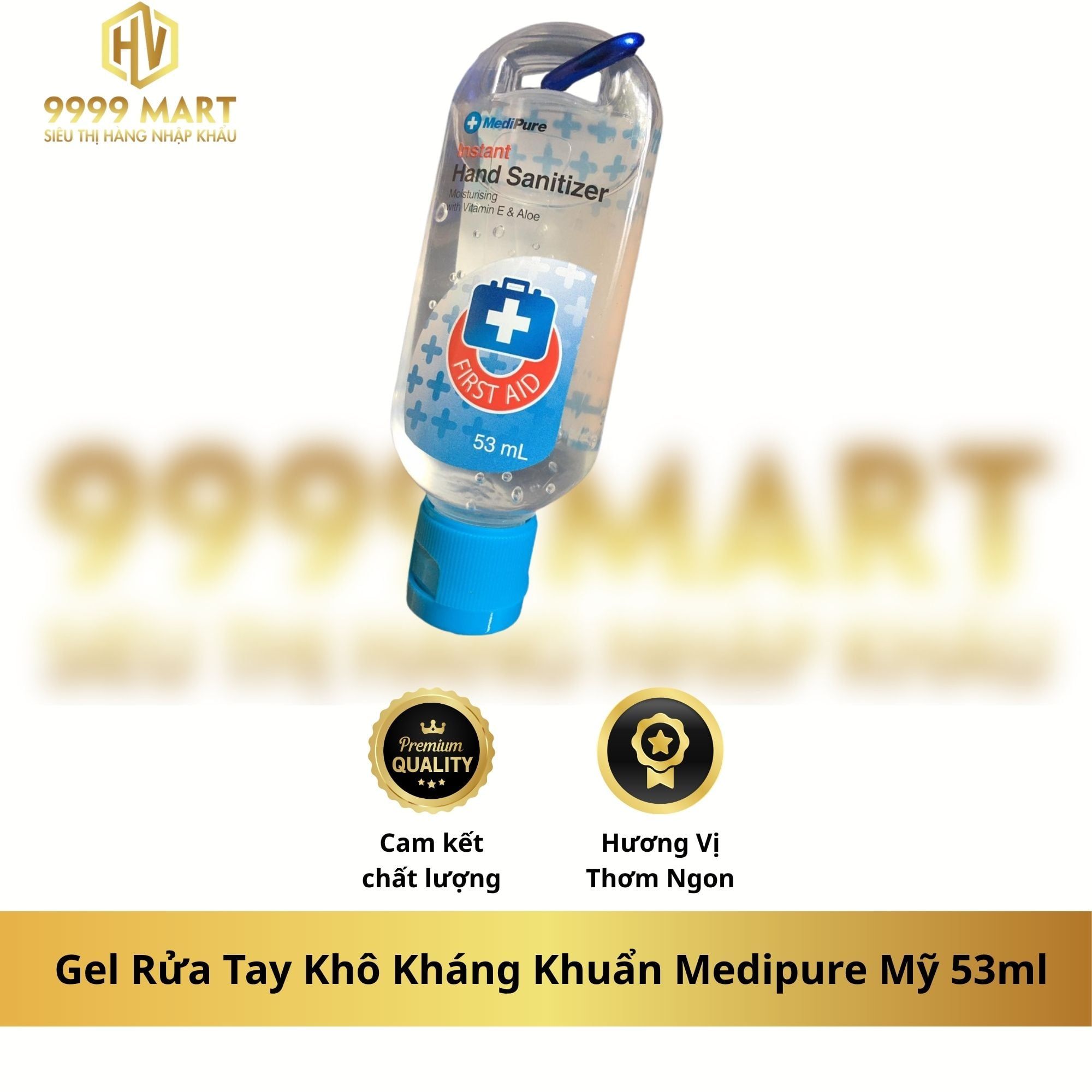  (thiếu hình) Gel Rửa Tay Khô Kháng Khuẩn Medipure Mỹ 53ml 