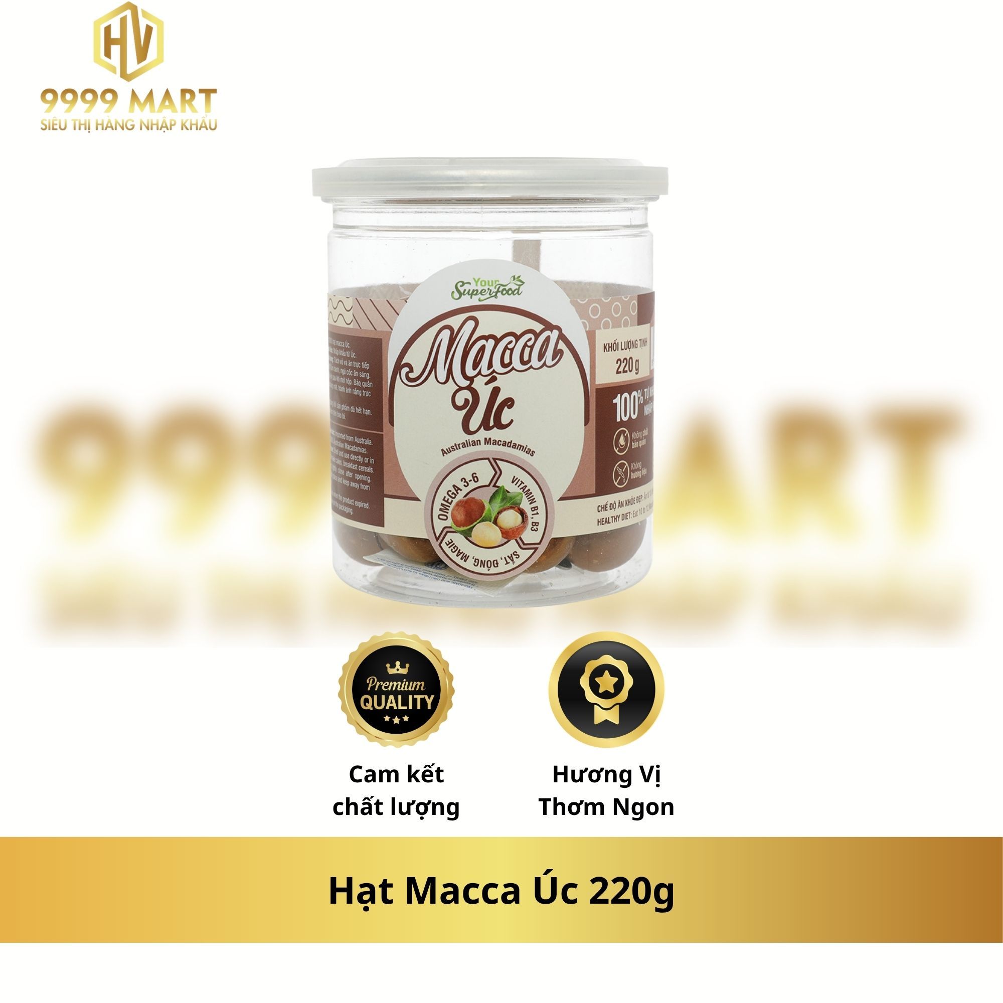  Hạt Macca Úc 220g 