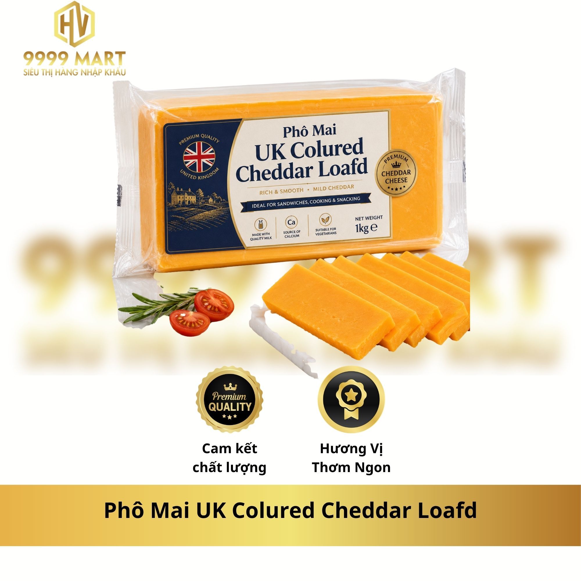  Phô Mai UK Colured Cheddar Loafd 