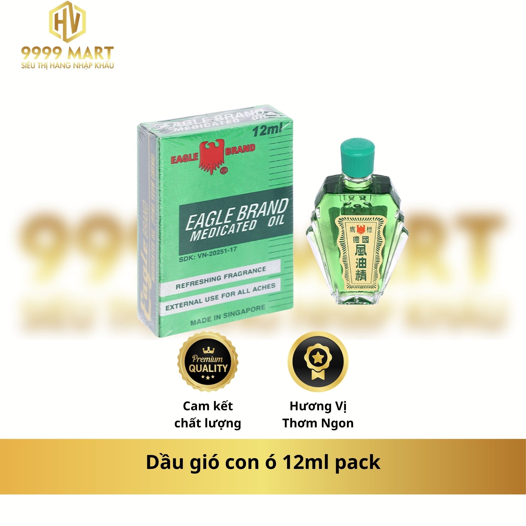  Dầu gió con ó 12ml pack 
