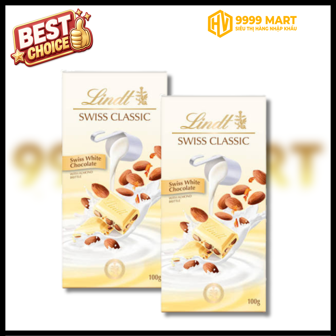  Socola Lindt Swiss Classic Sữa Nhân Hạt Dẻ 100g 