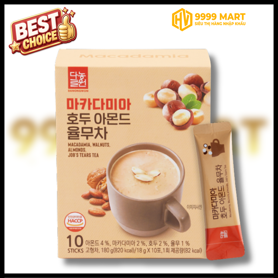  Ngũ Cốc Macca - Óc Chó - Hạnh Nhân - Ý Dĩ 10gx18gr - Hàn Quốc 