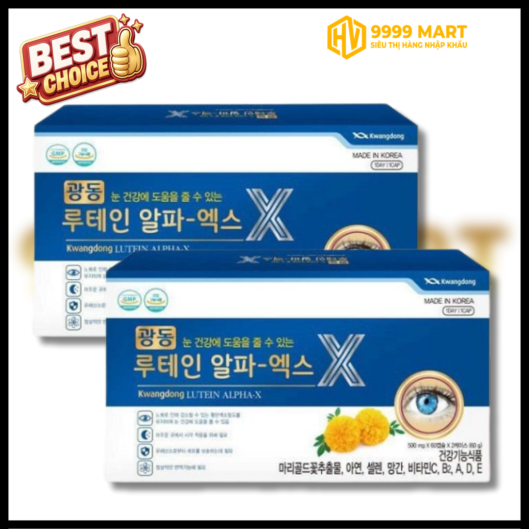  Viên Uống Bổ Mắt Kwangdong Lutein Alpha-x 120v - Hàn Quốc 