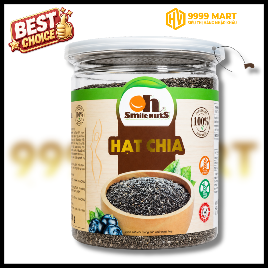  Hạt Chia Đen Peru Smile Nuts 300g 