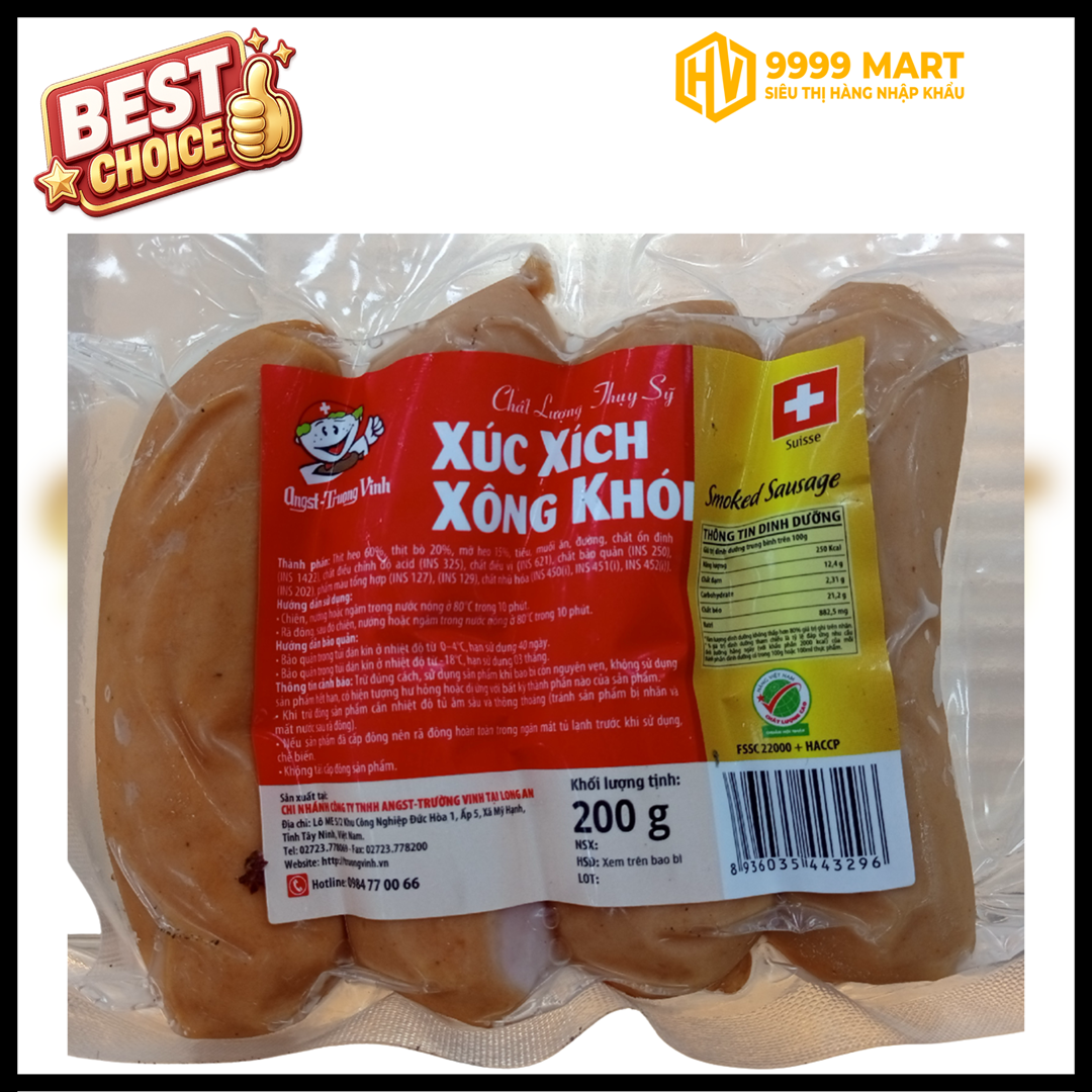  Xúc Xích Heo Xông Khói (9-10cm) -200g 