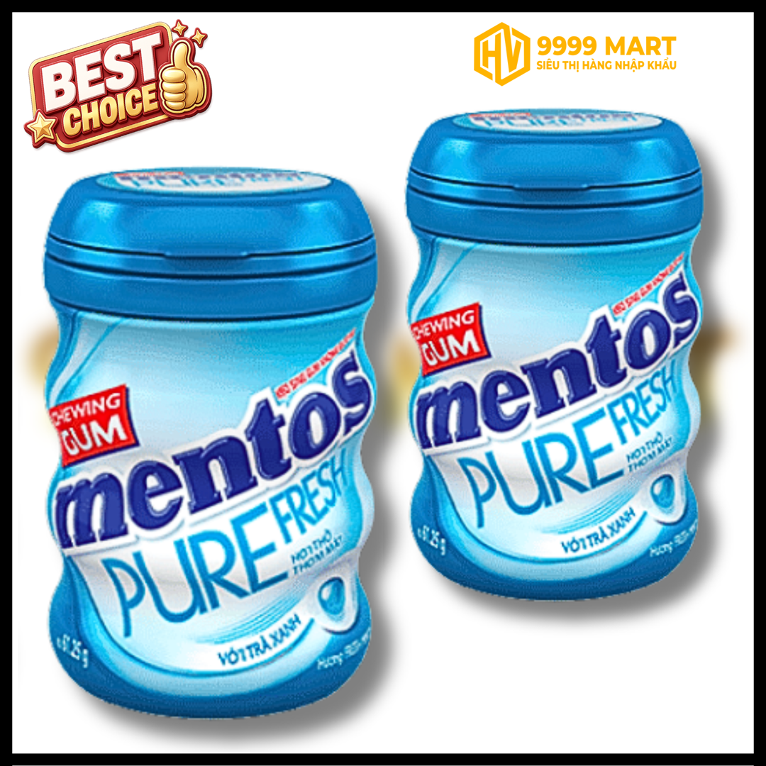  Kẹo Gum Mentos Pure Fresh Không Đường 61.25g 