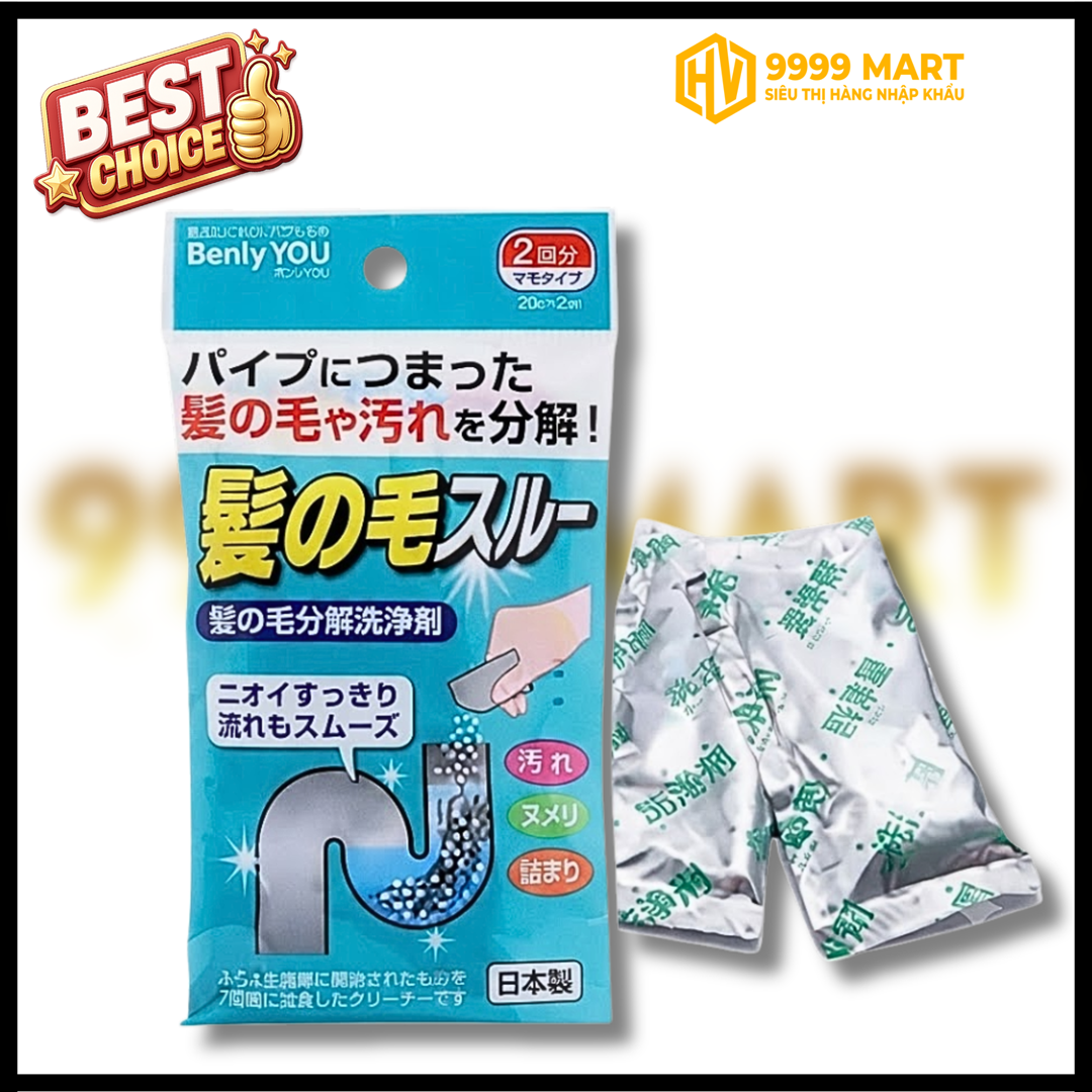  Set 2 Gói Bột Làm Tiêu Tóc, Vệ Sinh Đường Ống 
