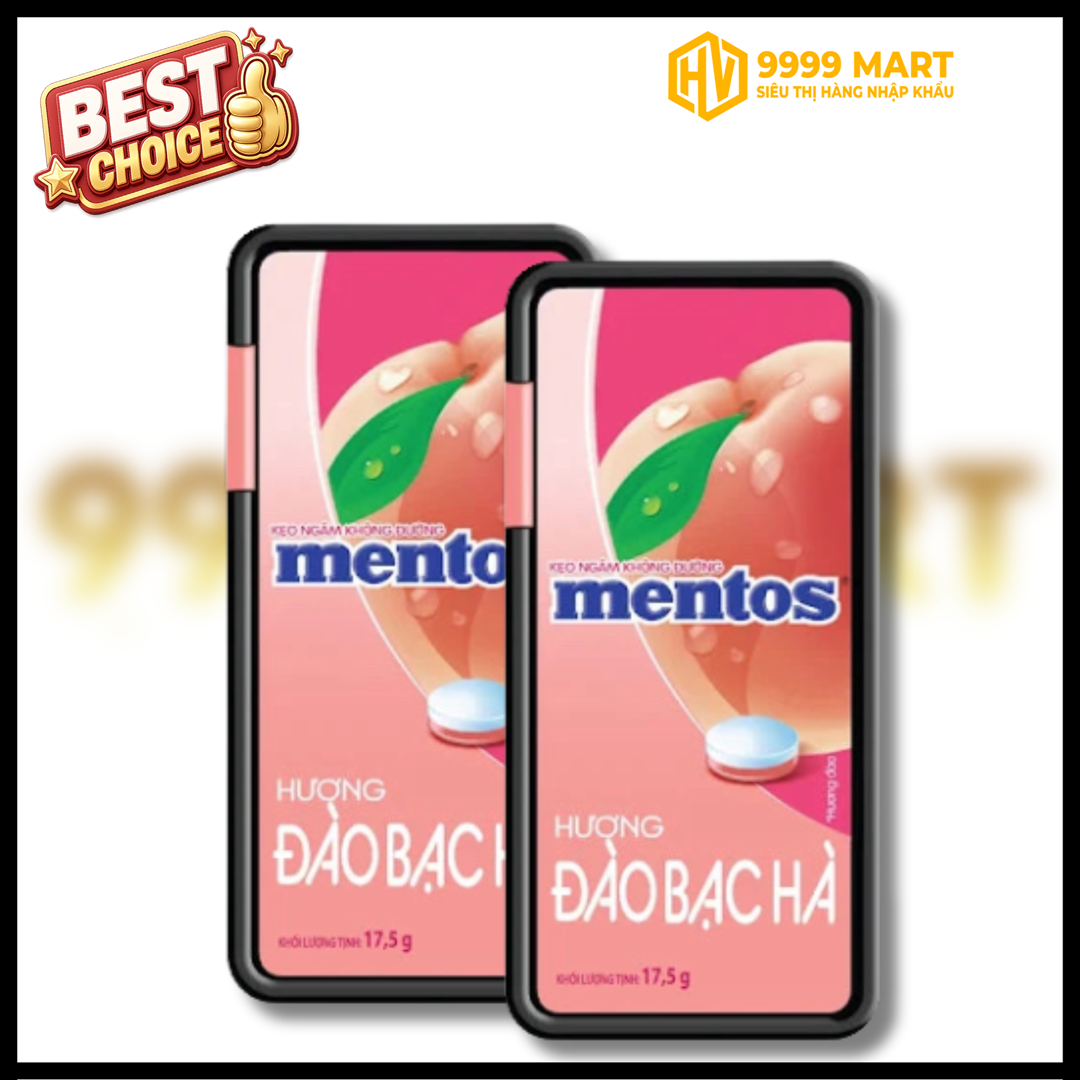  Kẹo Ngậm Mentos Đào Bạc Hà 17.5g 