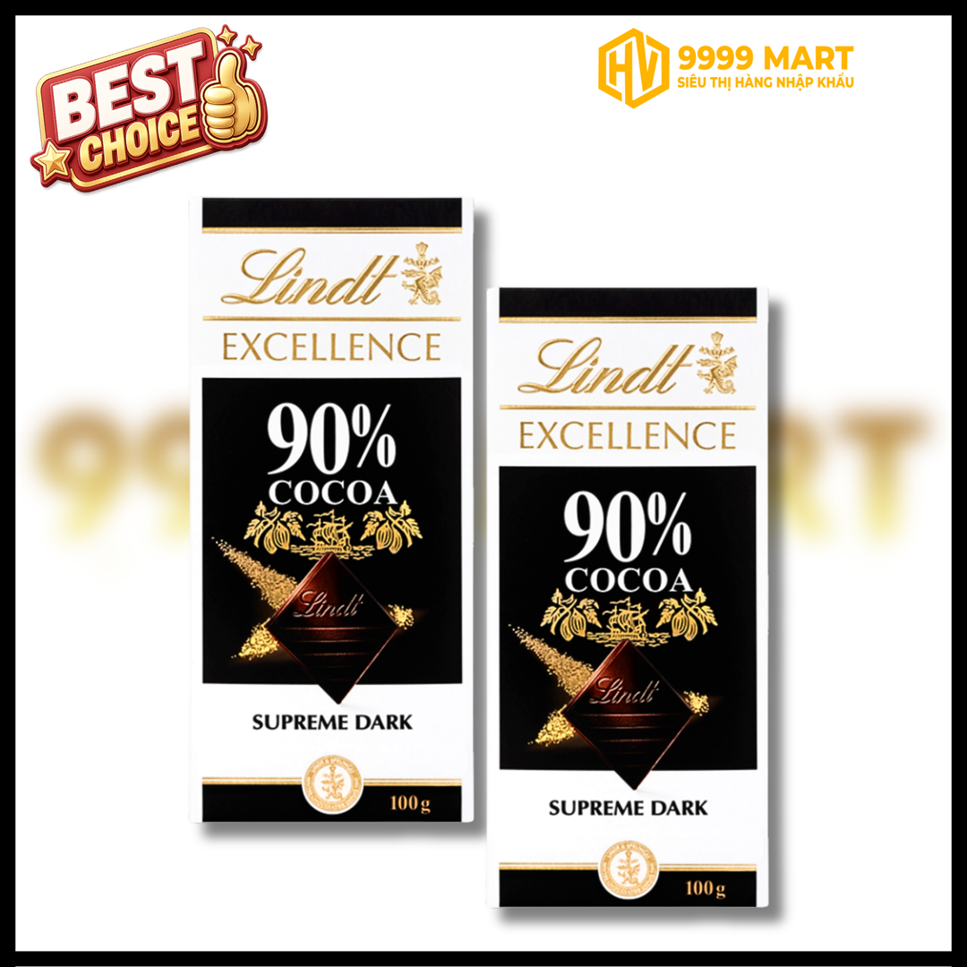  Socola Lindt Excellence Dark 90% 100g - Thuỵ Sỹ 