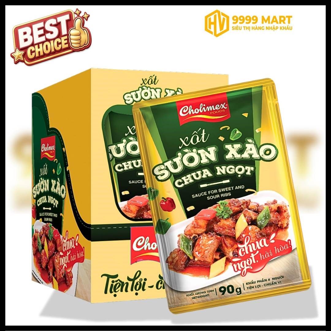  Xốt Sườn Xào Chua Ngọt Cholimex 90g 