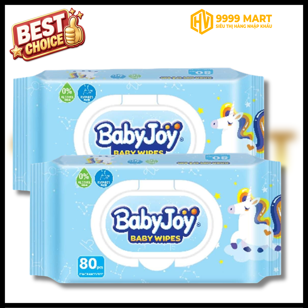  Khăn Giấy Ướt Baby Joy 80 Tờ - Nhật 