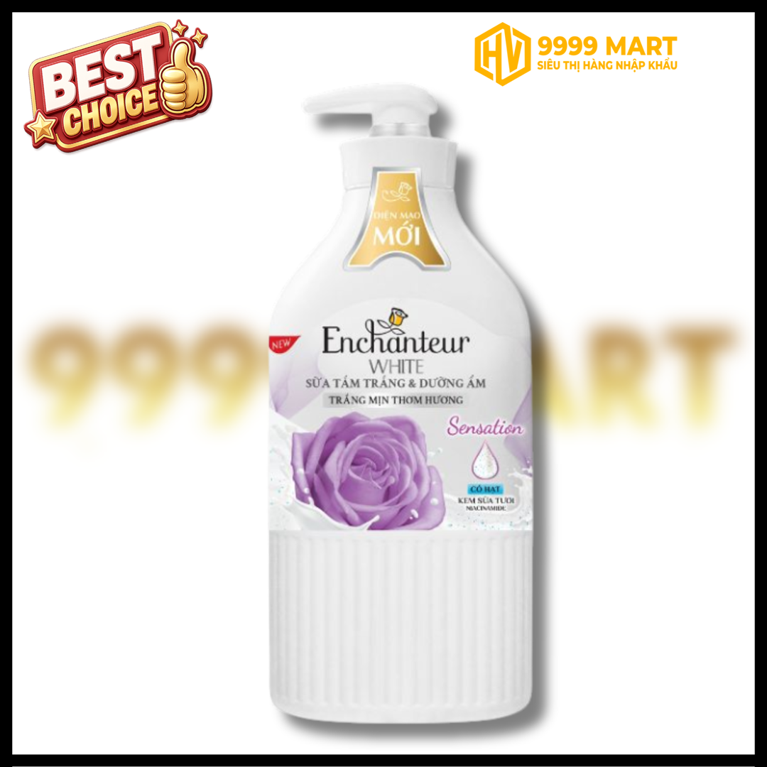  Enchanteur Sữa Tắm Trắng Hạt Sensation 650g 