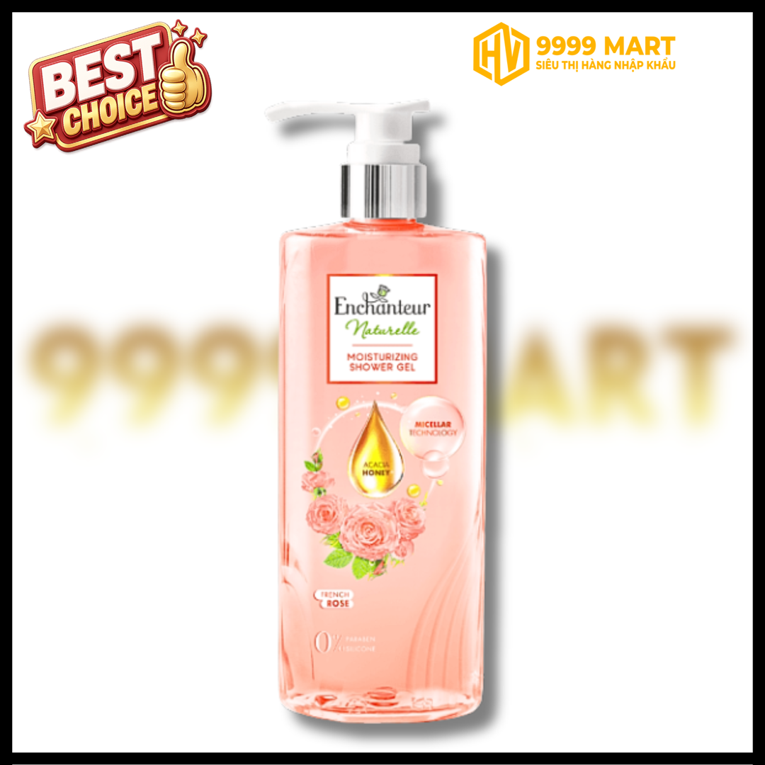 En Sữa Tắm Tự Nhiên Rose 510g 
