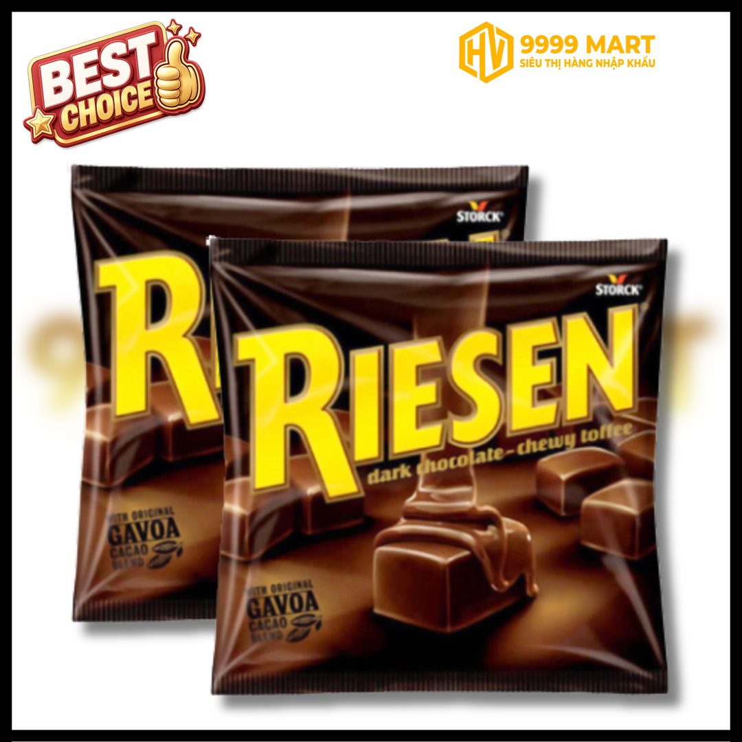  Kẹo Riesen Dark Chocolate Chewy Toffee 150g 