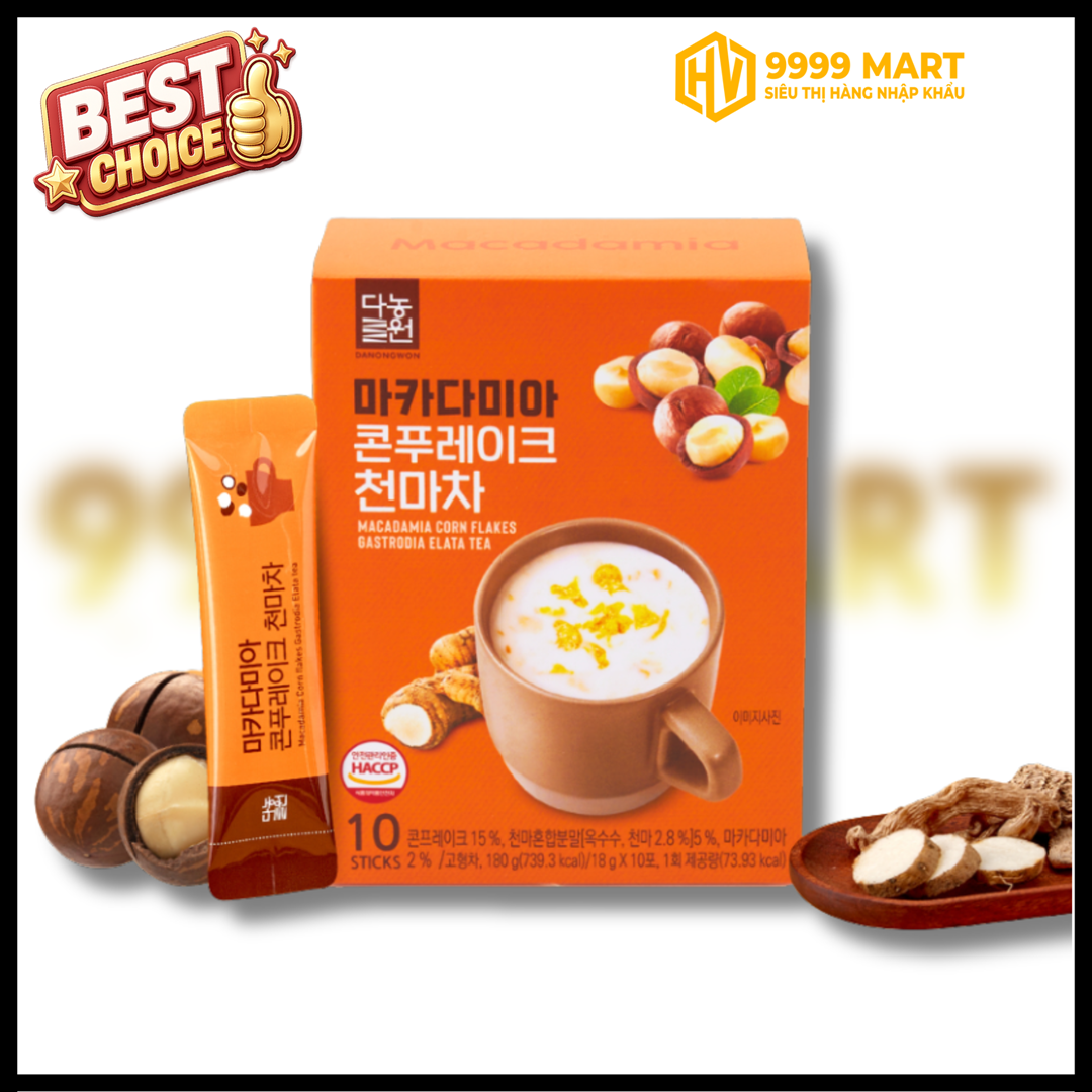  Bột Ngũ Cốc Macca Thiên Ma Danongwon Hộp 10 Gói - Hàn Quốc 