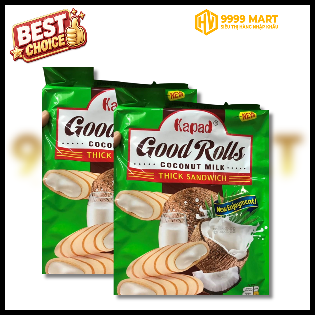  Bánh Quế Kapad Vị Sữa Dừa 320g 