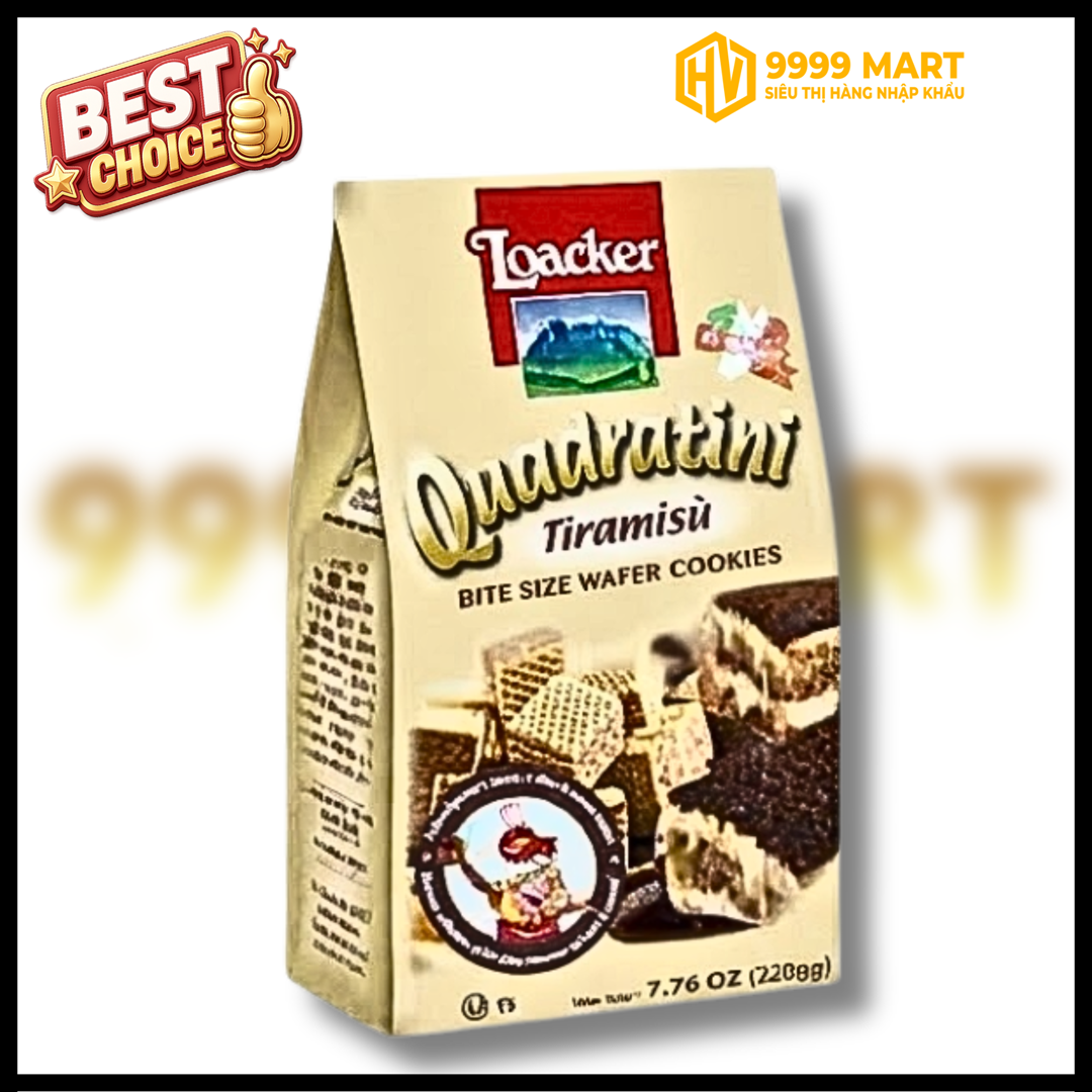  Bánh Xốp Loacker Tiramisu 110g - Ý 