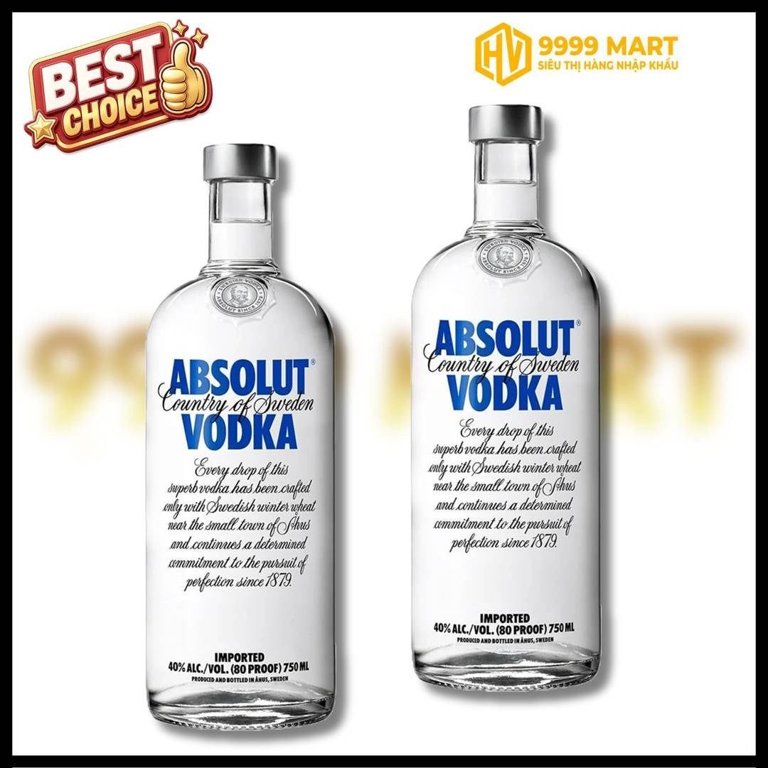  Rượu Vodka Absolut 70cl 