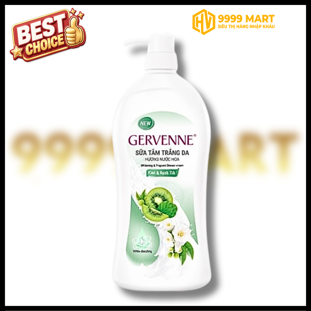  Gervenne Sữa Tắm Kiwi& Bạch Trà 450g - Hàn Quốc 
