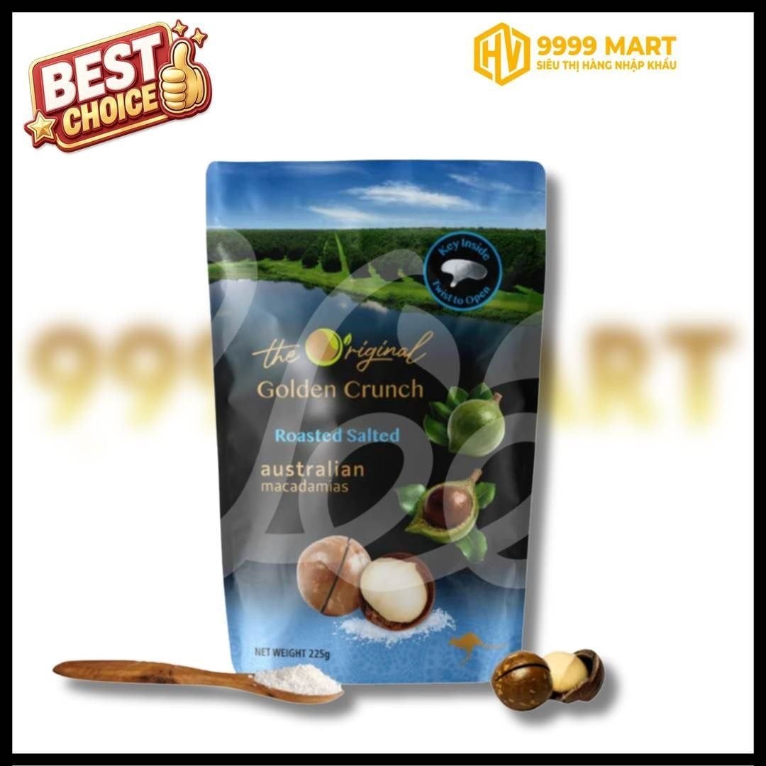 Hạt Macca Úc Vị Muối 225g 