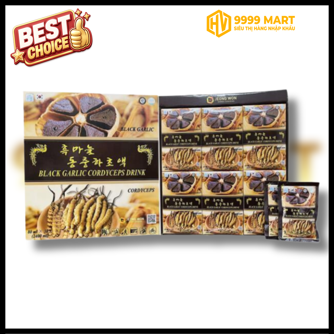  Nước Tỏi Đen Đông Trùng Jeongwon 80mlx30 - Hàn Quốc 