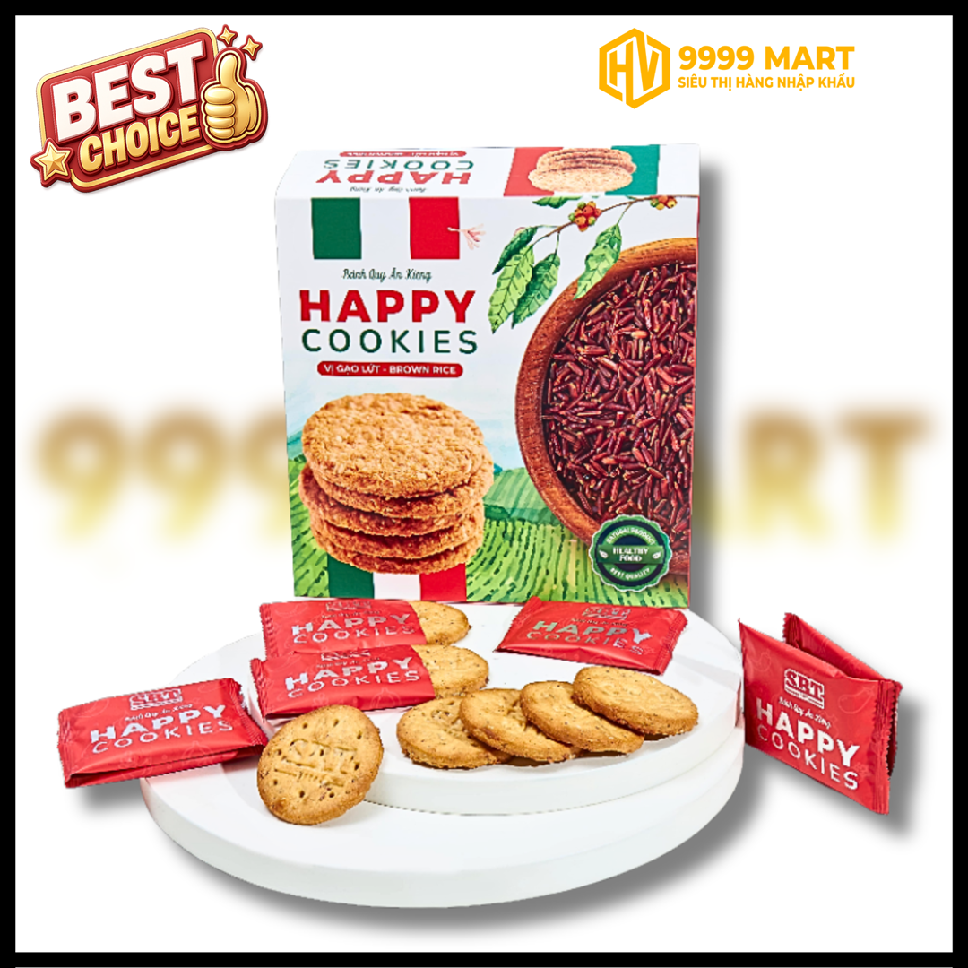  Bánh Quy Ăn Kiêng Happy Vị Gạo Lứt 250g - Việt Nam 