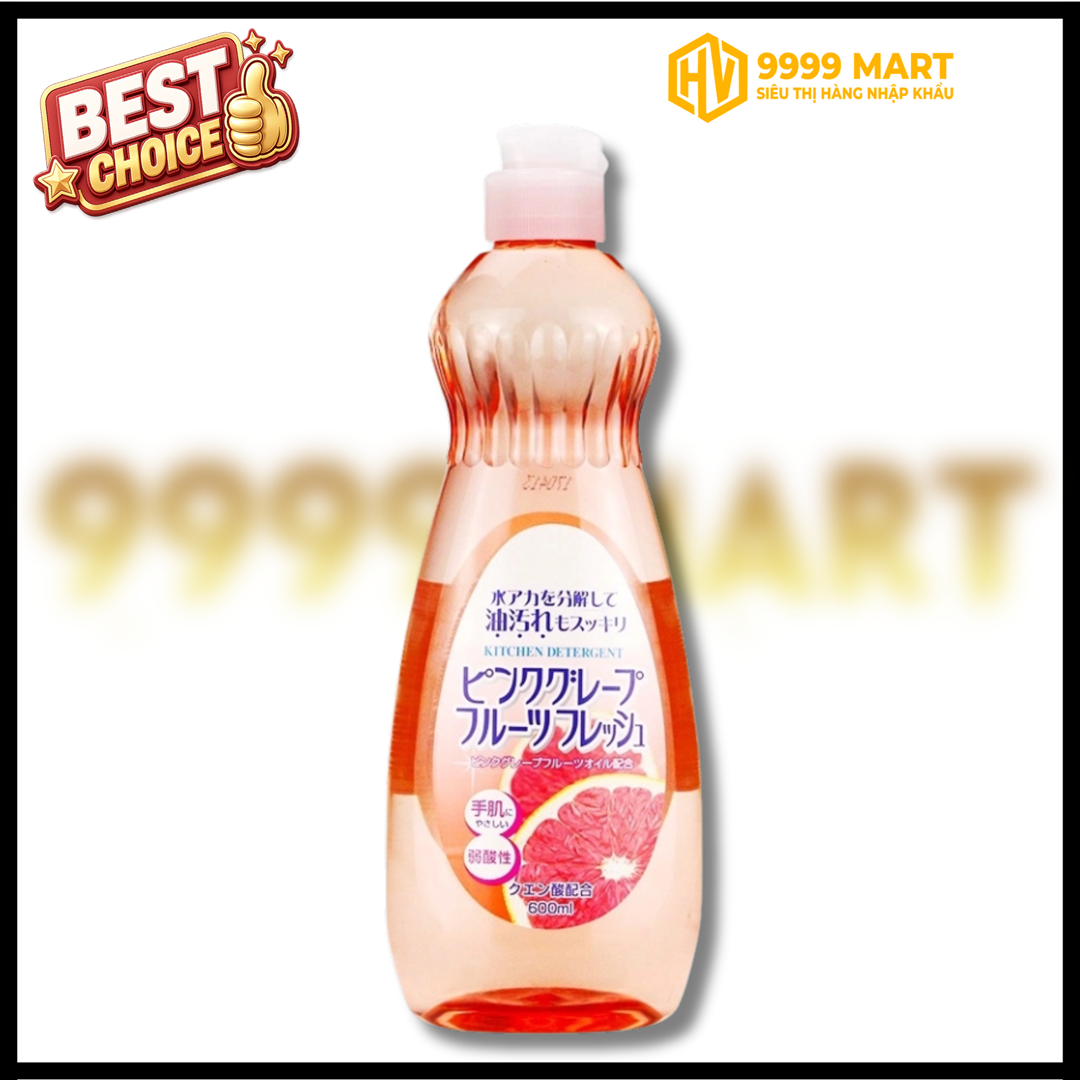  Chai Nước Rửa Bát Chén Hương Bưởi 600ml Rocket 
